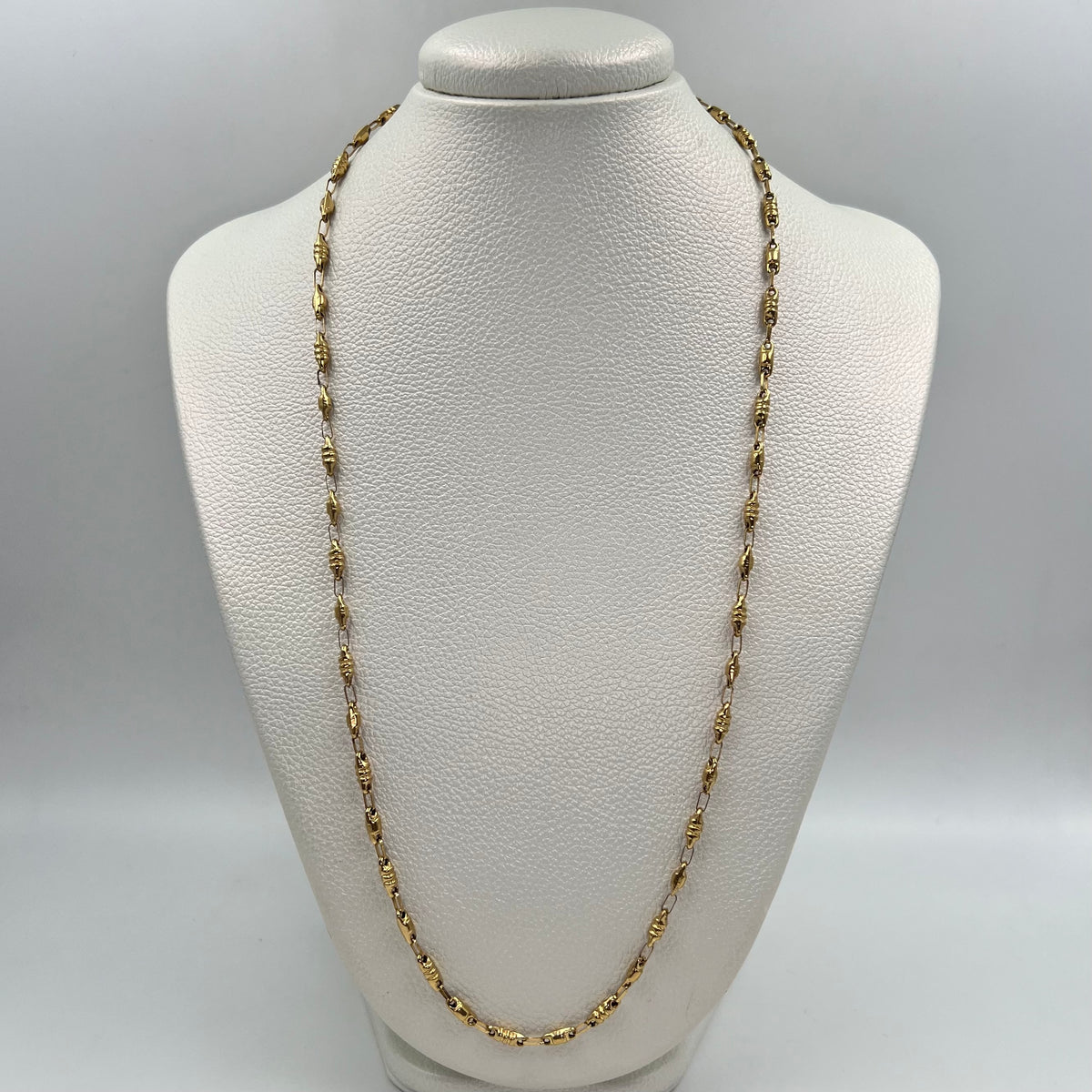 CADENA RUSTICA REAZA ITALY ORO AMARILLO 18K +1 / 7,47 GR / 3 MM / 60 CM