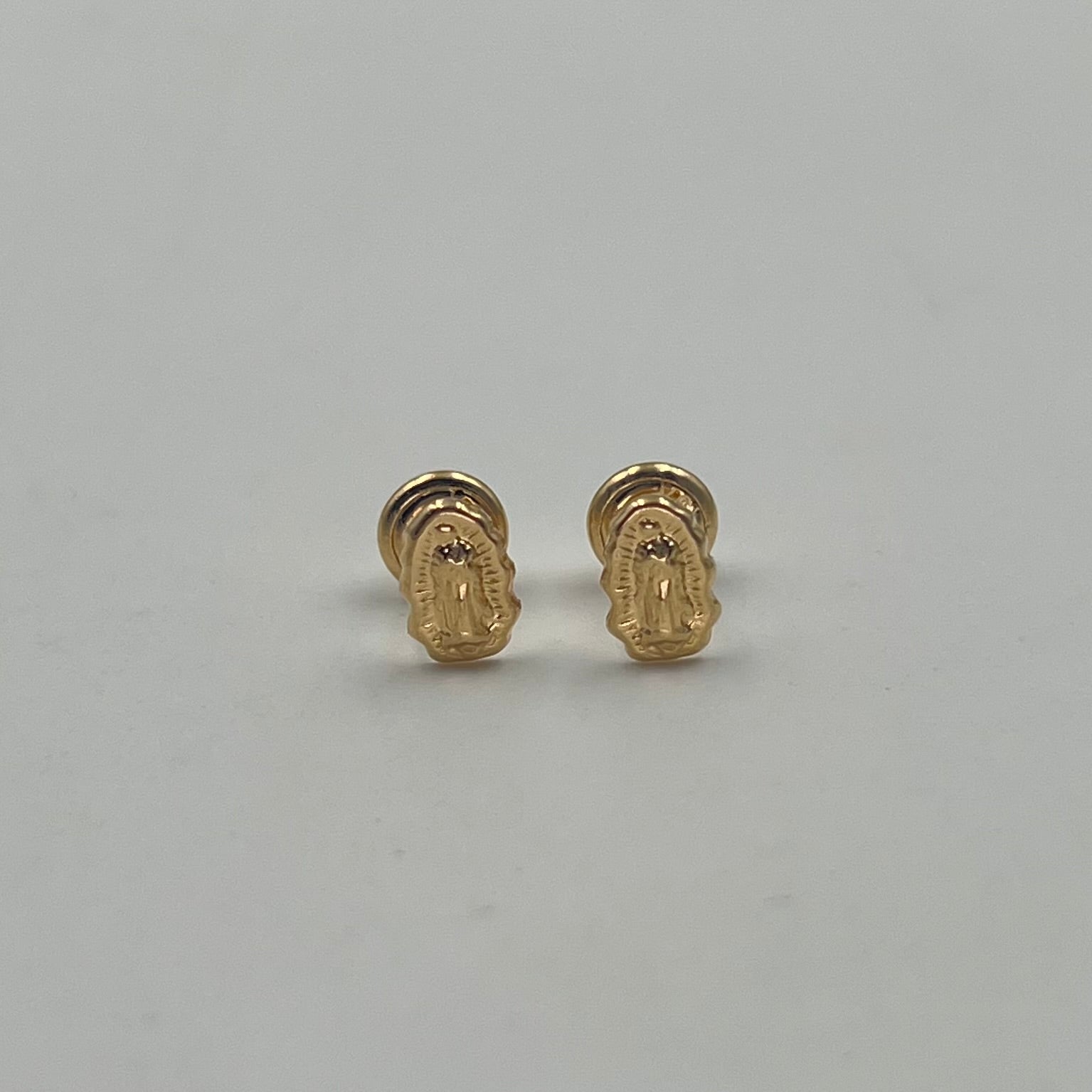 TOPOS VIRGEN DE GUADALUPE SILUETA MINI ORO AMARILLO 18K 0,68 GR / 5 MM