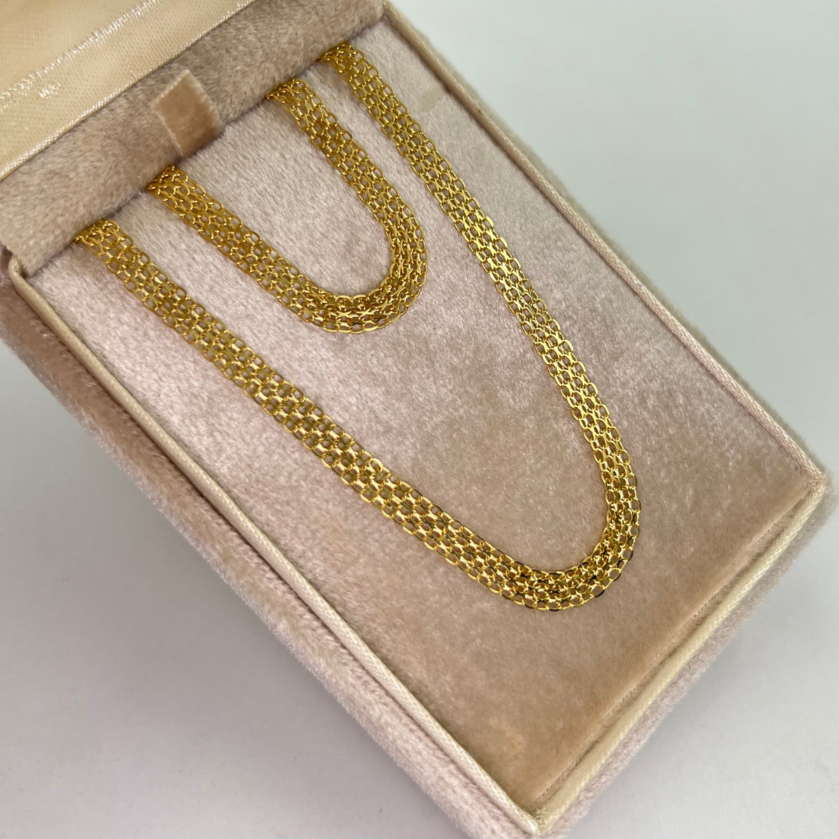 CADENA ITALY CHINA  ORO AMARILLO 18K 8,19 GR / 4,3 MM / 60 CM