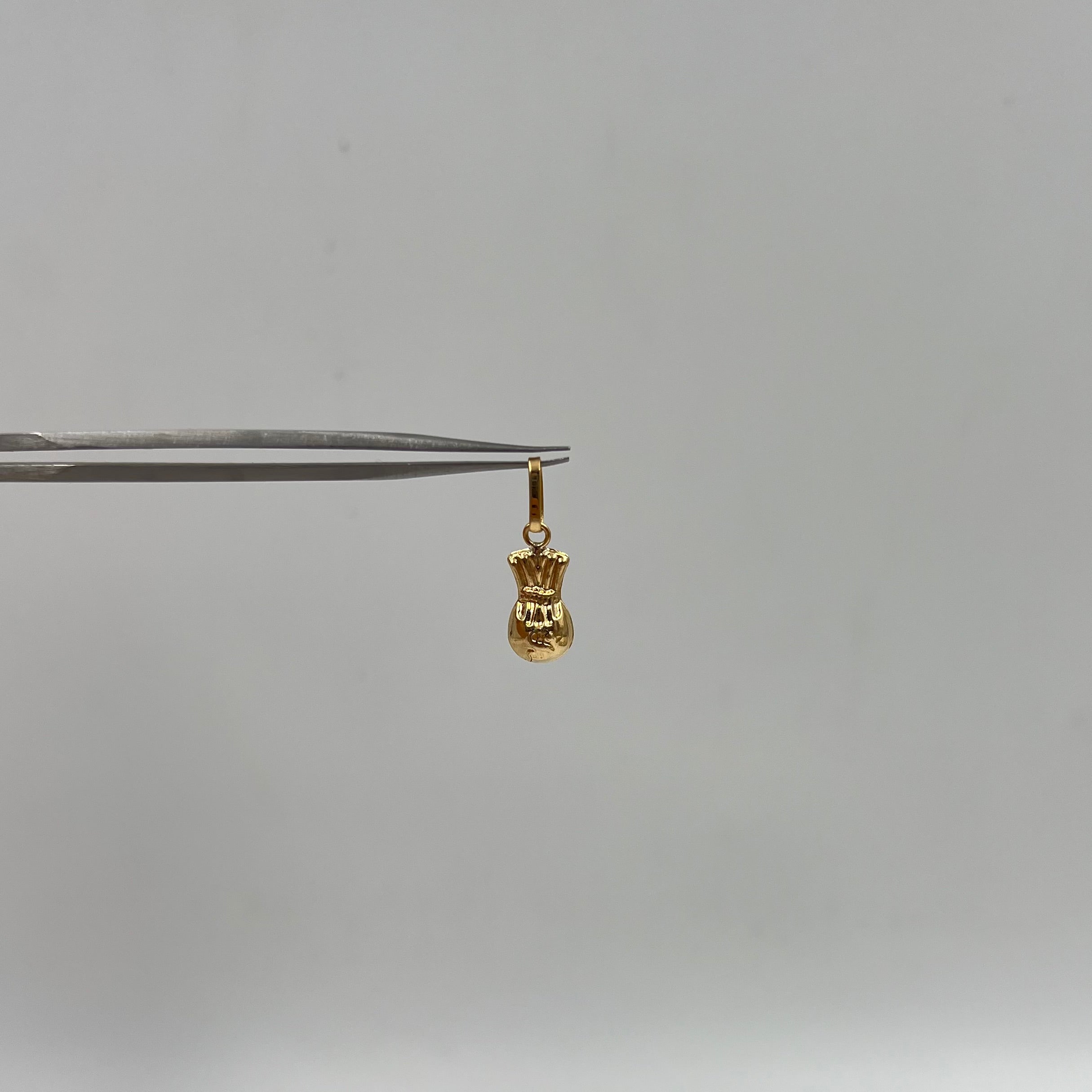 DIJE BOLSA DINERO ORO AMARILLO 18K 0,40 GR / 6,45 MM / 1,5 CM