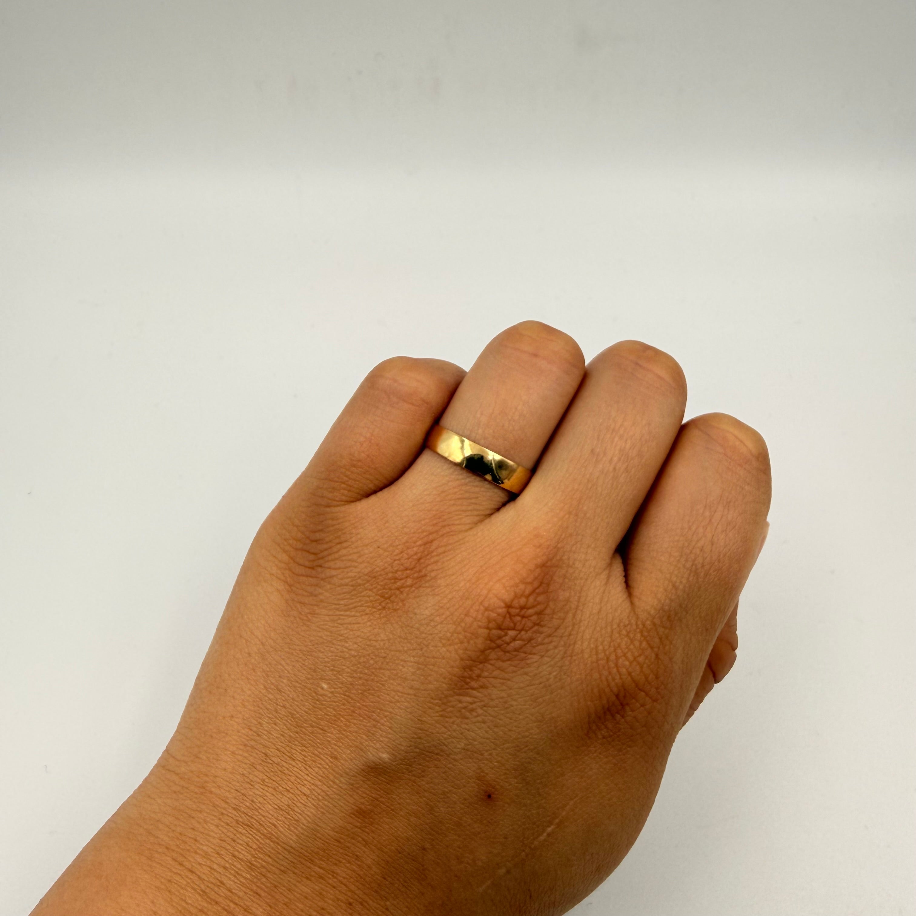 ANILLO ARGOLLA  ORO AMARILLO 18K / TALLA 7 / 1.73 GR / 4MM