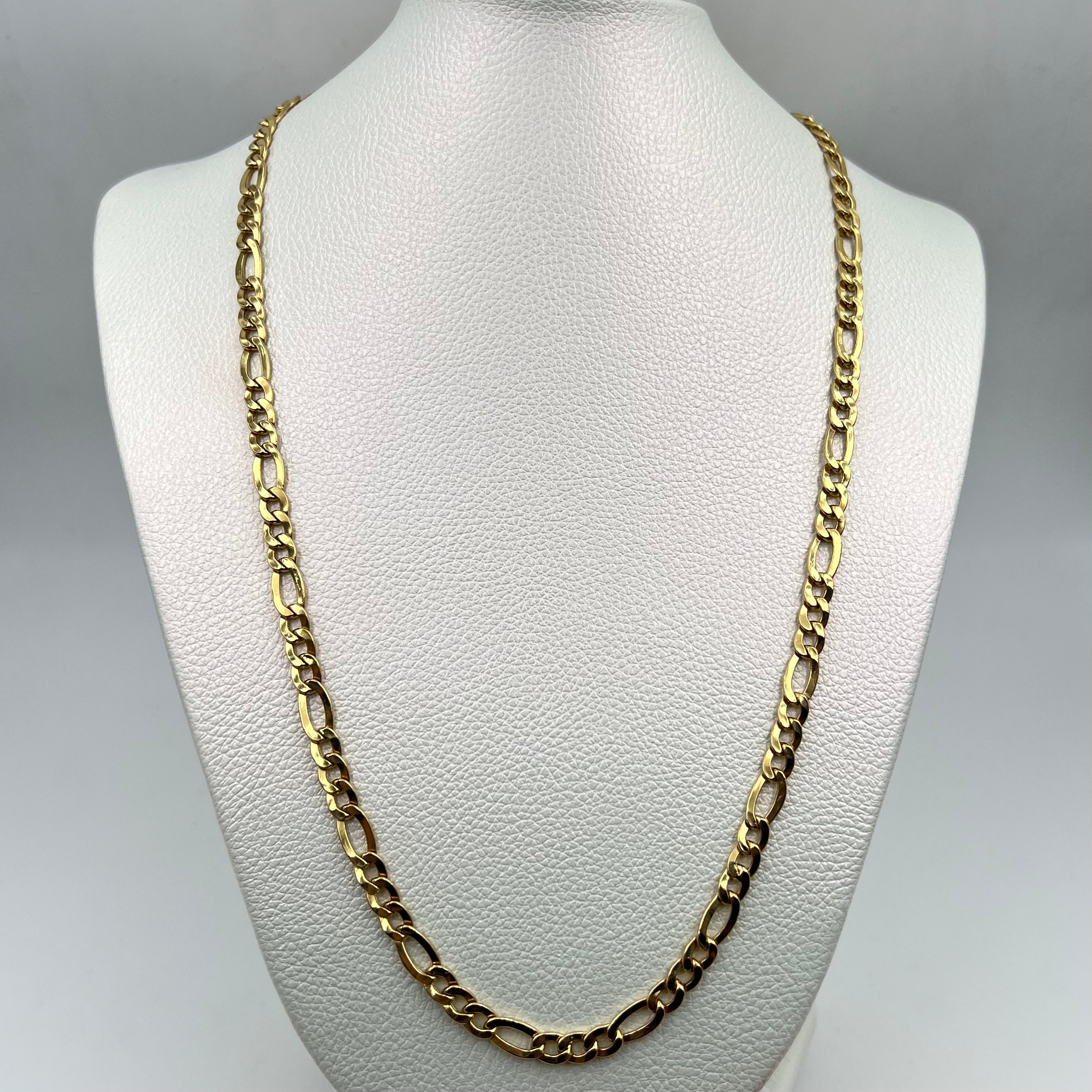 CADENA ITALY FIGARO 3X1 ORO AMARILLO 18K +1 / 18,14 GR / 5,7 MM / 60 CM
