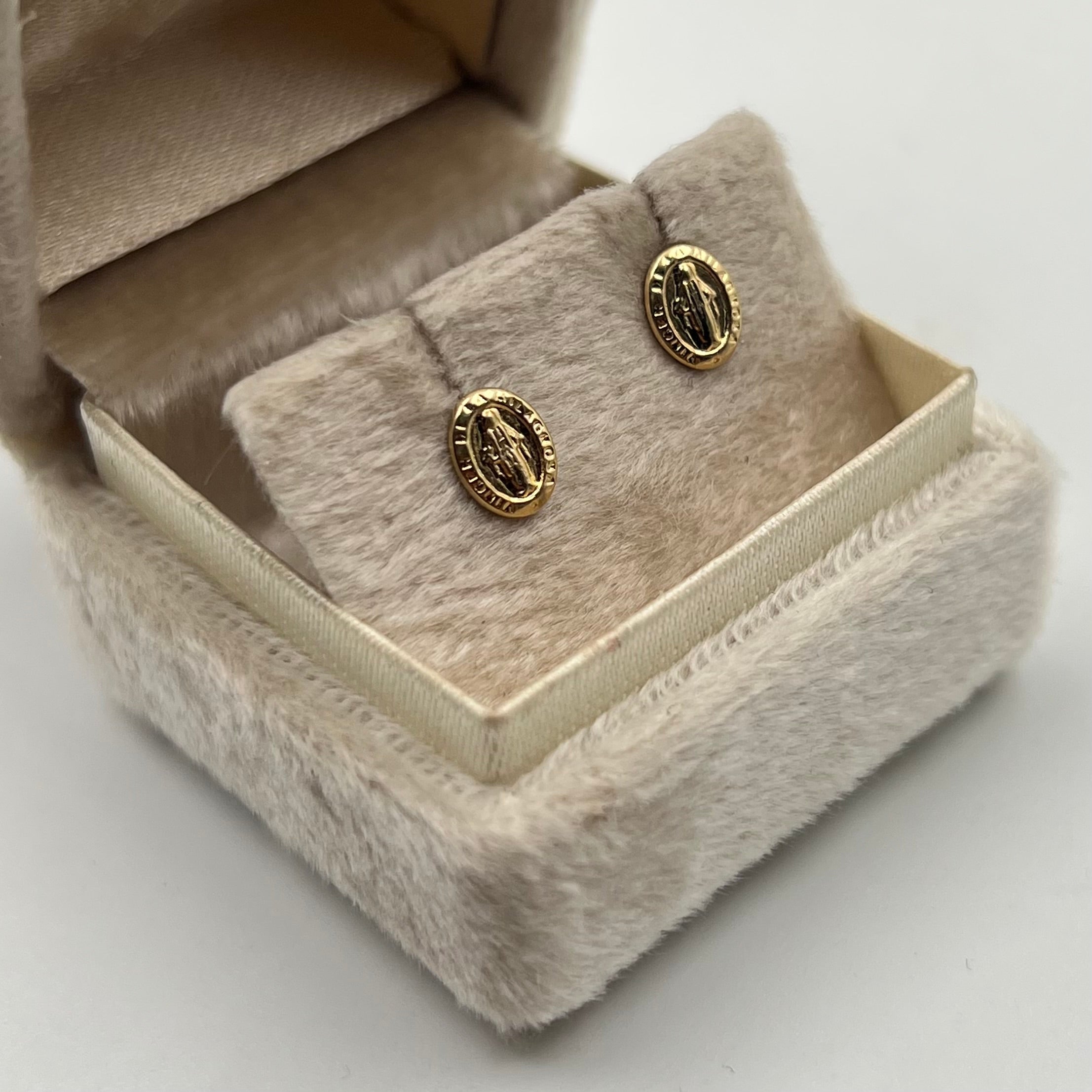 TOPOS VIRGEN MILAGROSA  ORO AMARILLO 18K 0,57 GR / 7 MM