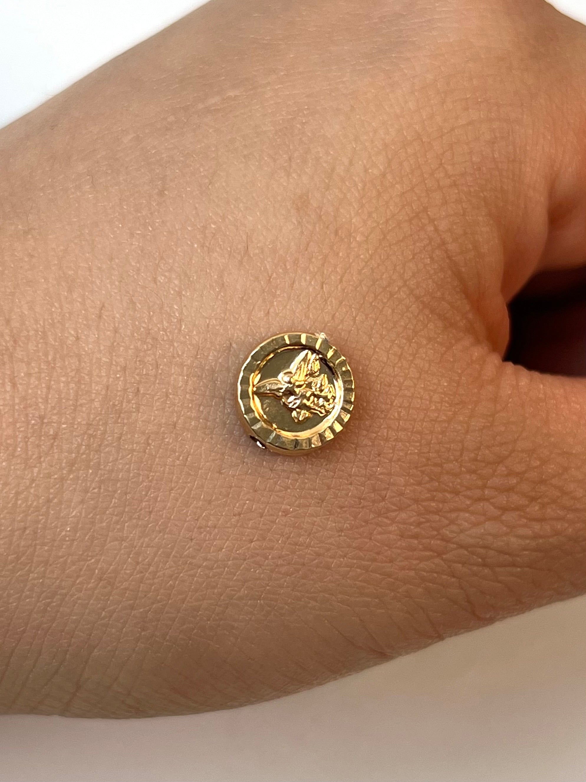 HERRAJE SAN MIGUEL ARCANGEL  ORO AMARILLO 18K 0,5 GR / 1 CM
