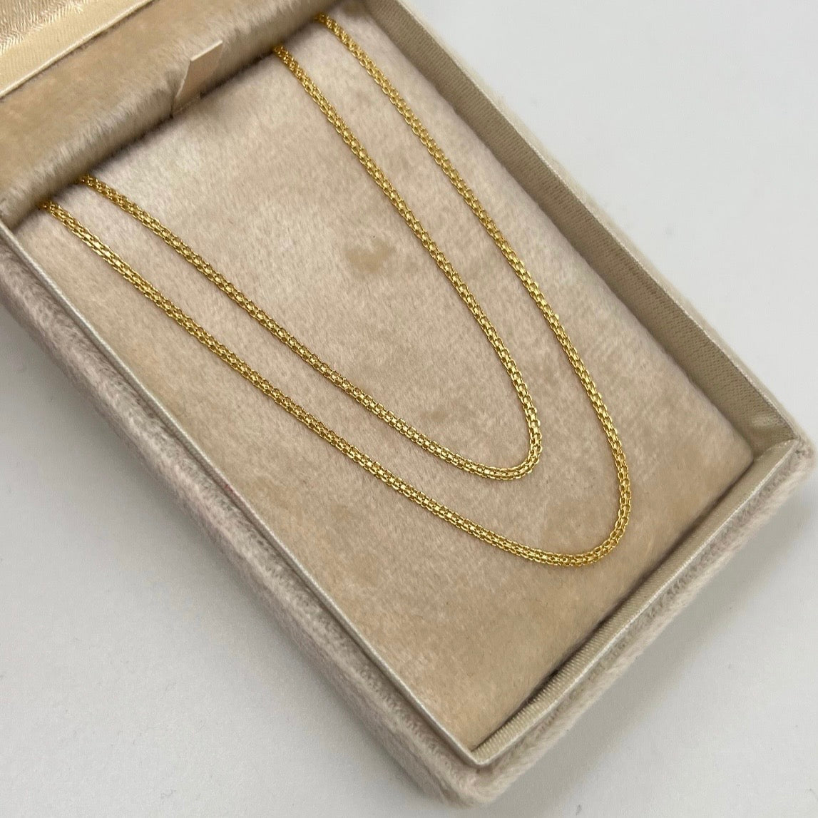 CADENA ITALY CHINA ORO AMARILLO 18K +3 / 2,37 GR / 1,4 MM / 45 CM