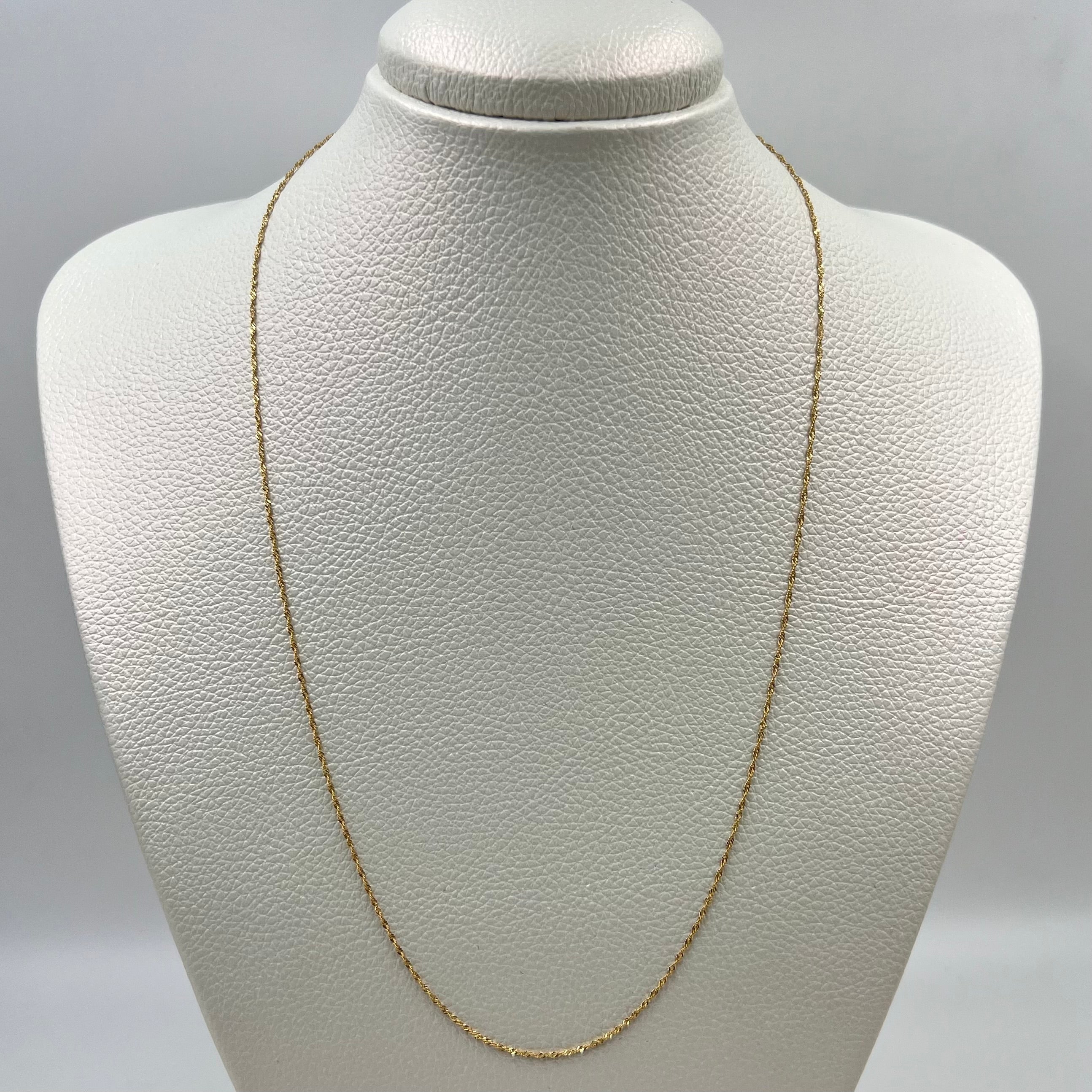 CADENA ITALY SINGAPUR ORO AMARILLO 18K +3 / 1,7 GR / 1,3 MM / 50 CM