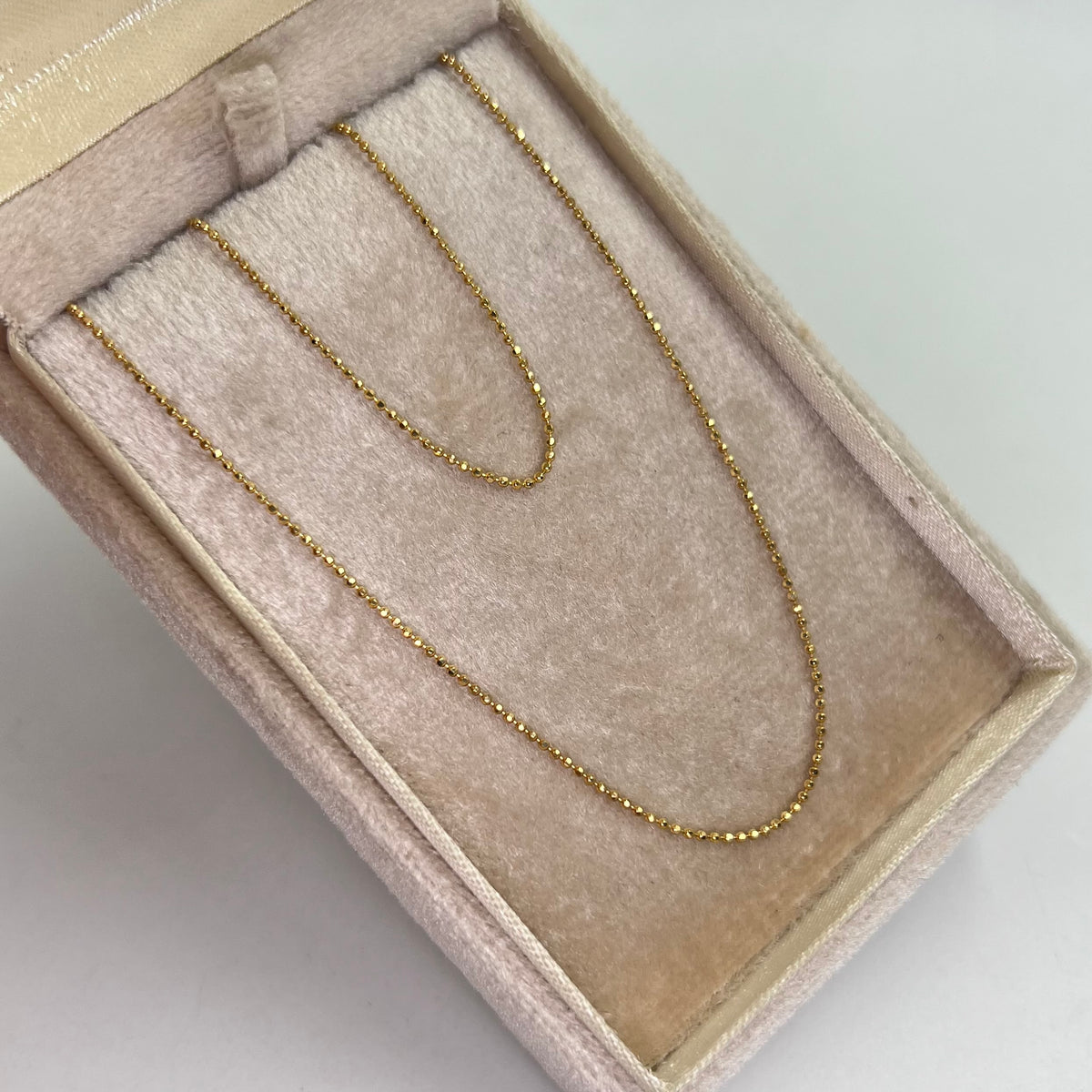 CADENA ITALY MINI MILITAR ORO AMARILLO 18K +3 / 2,7 GR / 0,9 MM / 60 CM