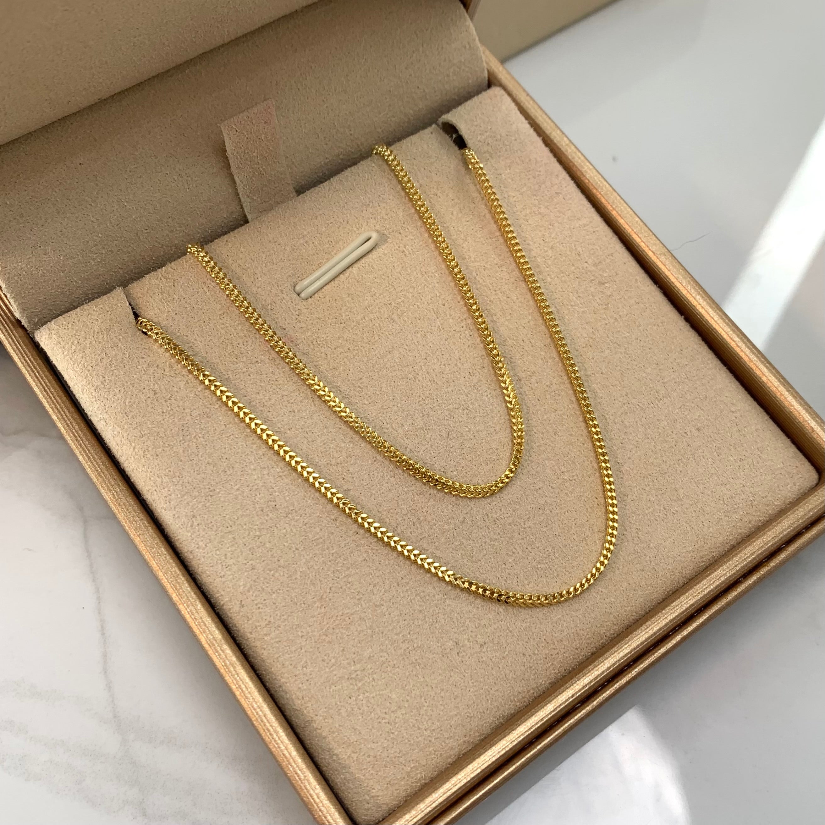 CADENA ITALY FRANCO ORO AMARILLO 18K +4 / 3,45 GR / 1,5 MM / 45 CM