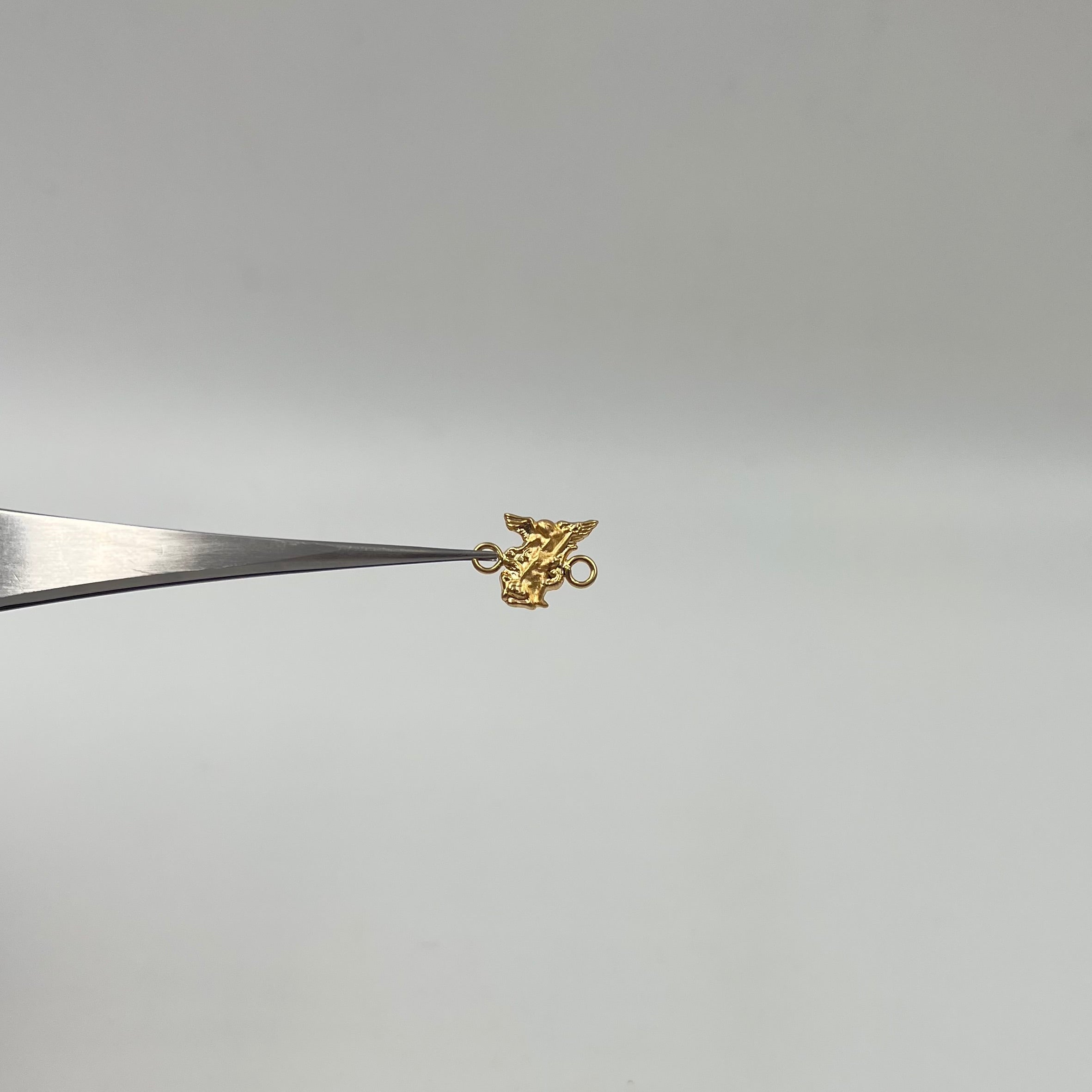 HERRAJE SAN MIGUEL ARCANGEL  ORO AMARILLO 18K 0,43 GR / 1,3 CM