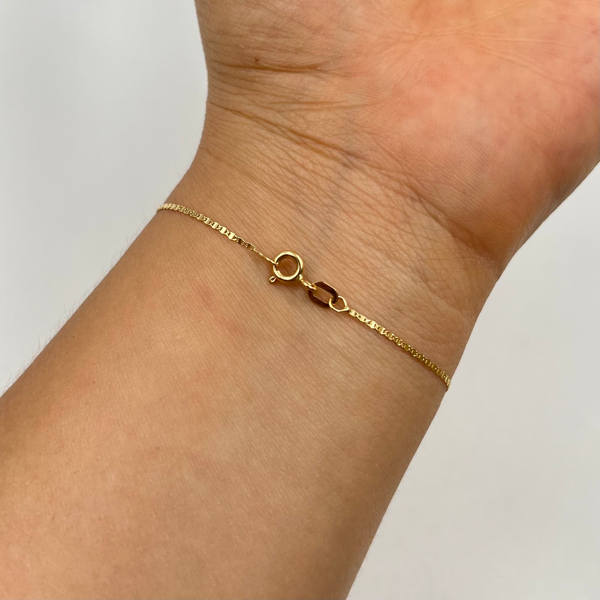PULSO ITALY ESCALERA ORO AMARILLO 18K +3 / 0,58 GR / 1,1 MM / 18 CM