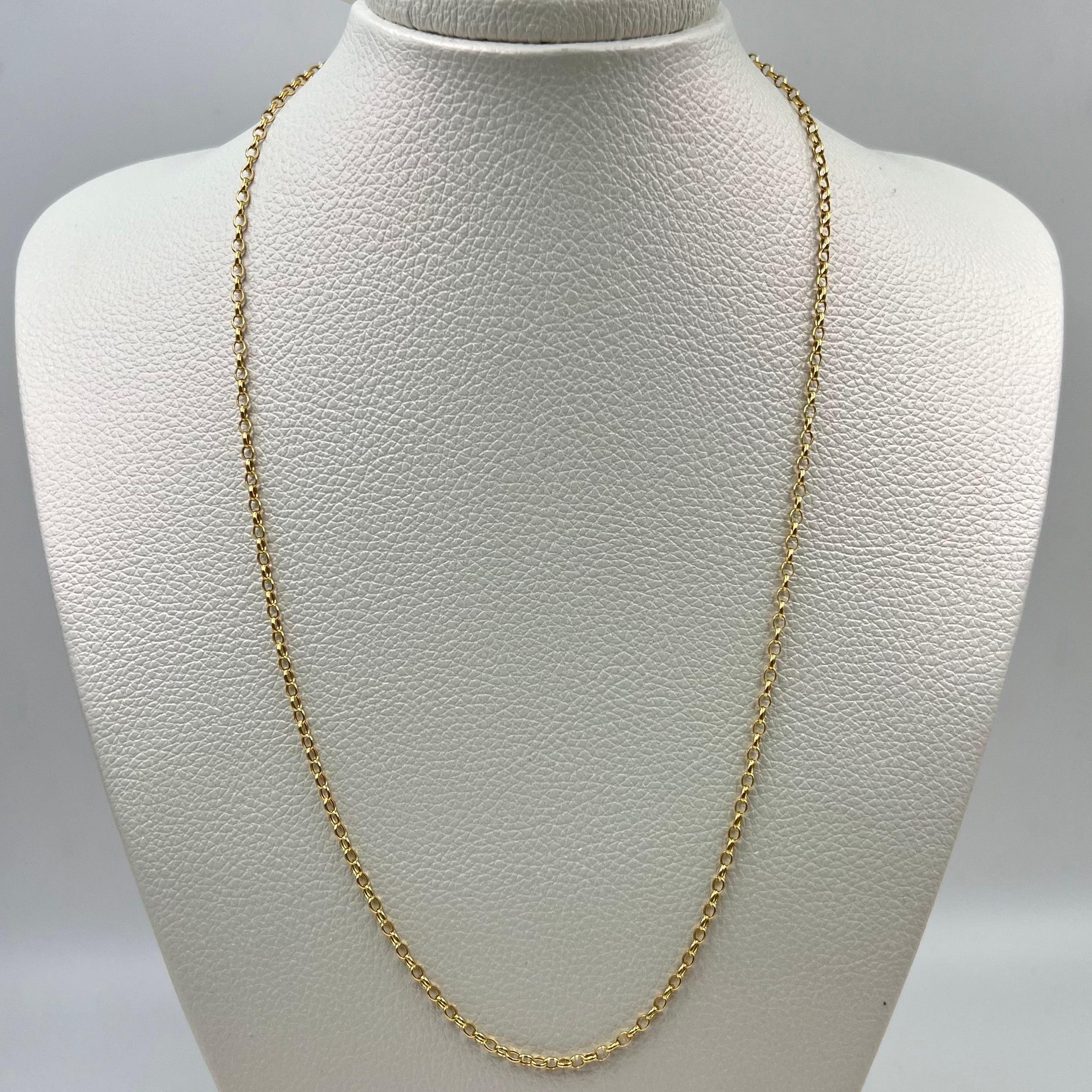 CADENA ITALY ROLL-ON ORO AMARILLO 18K +3 / 1,36 GR / 1,5 MM / 50 CM