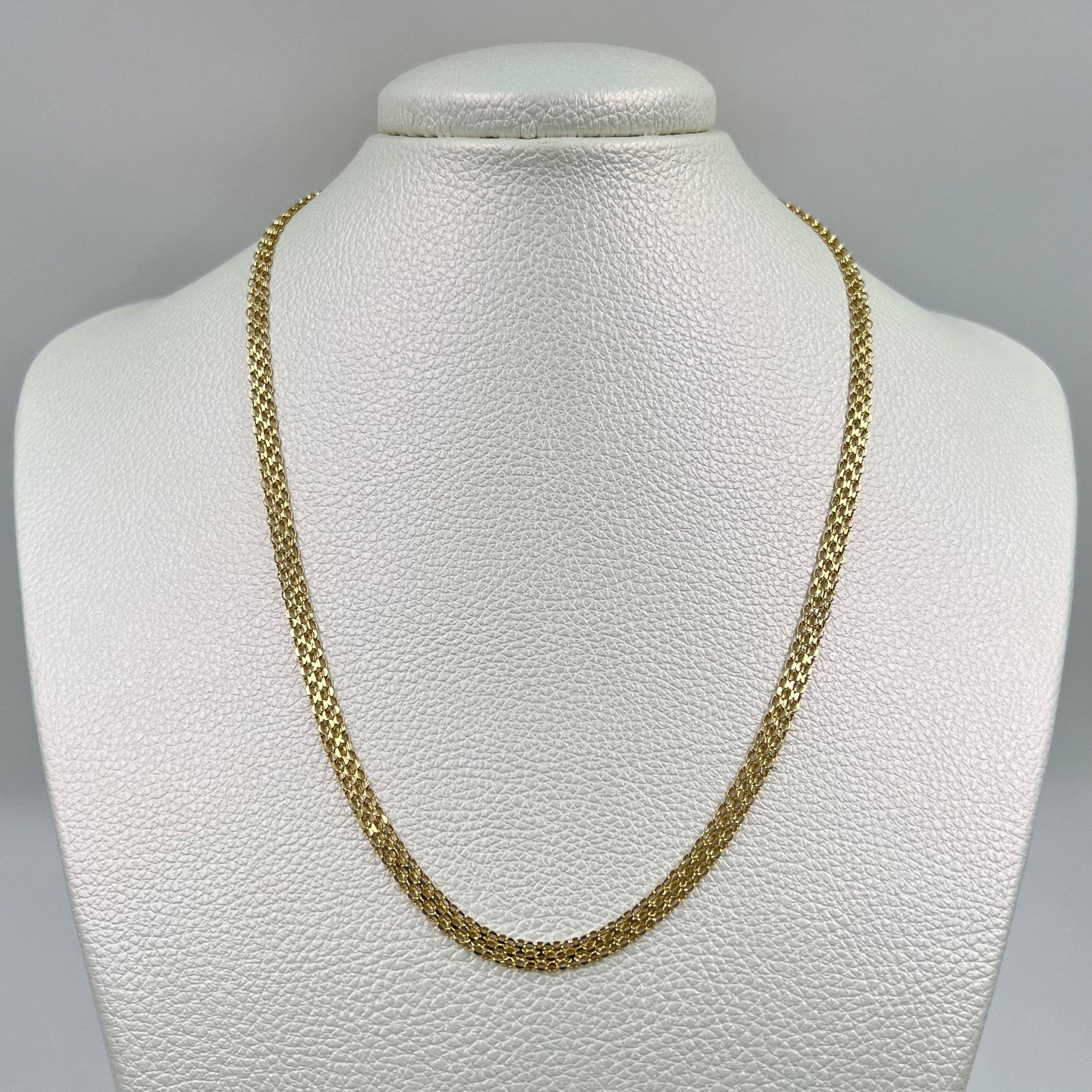 CADENA ITALY CHINA  ORO AMARILLO 18K +3 / 4,55 GR / 4,2 MM / 45 CM