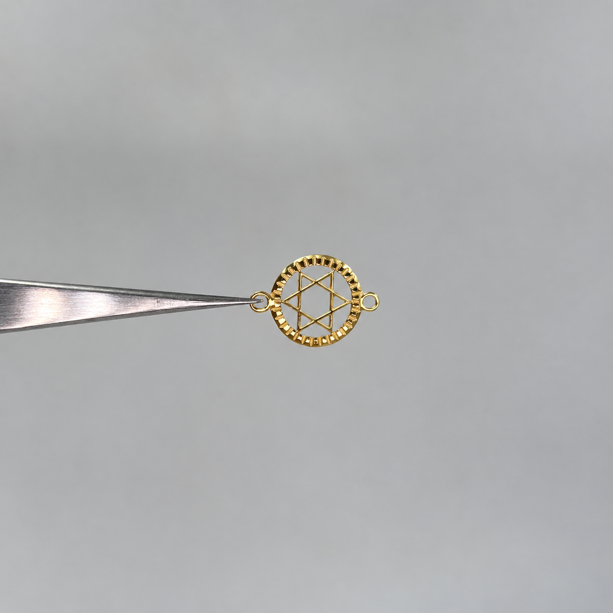 HERRAJE ESTRELLA DE DAVID ORO AMARILLO 18K 0,63 GR / 2 CM