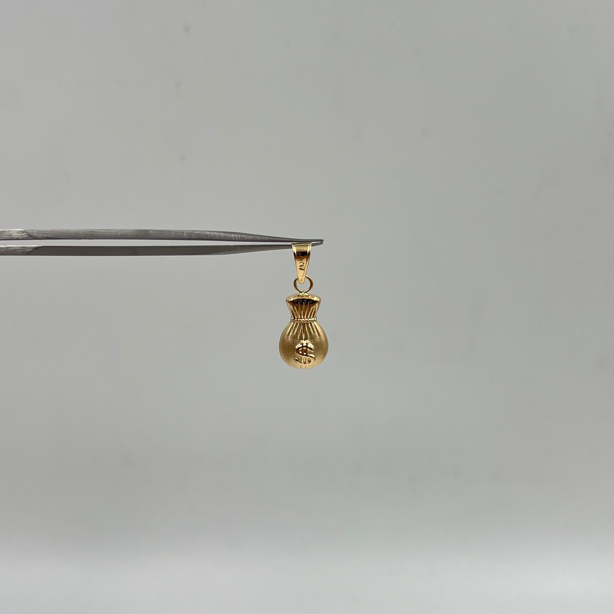 DIJE BOLSA DINERO ORO AMARILLO 18K 0,75 GR / 8,99 MM / 1,7 CM