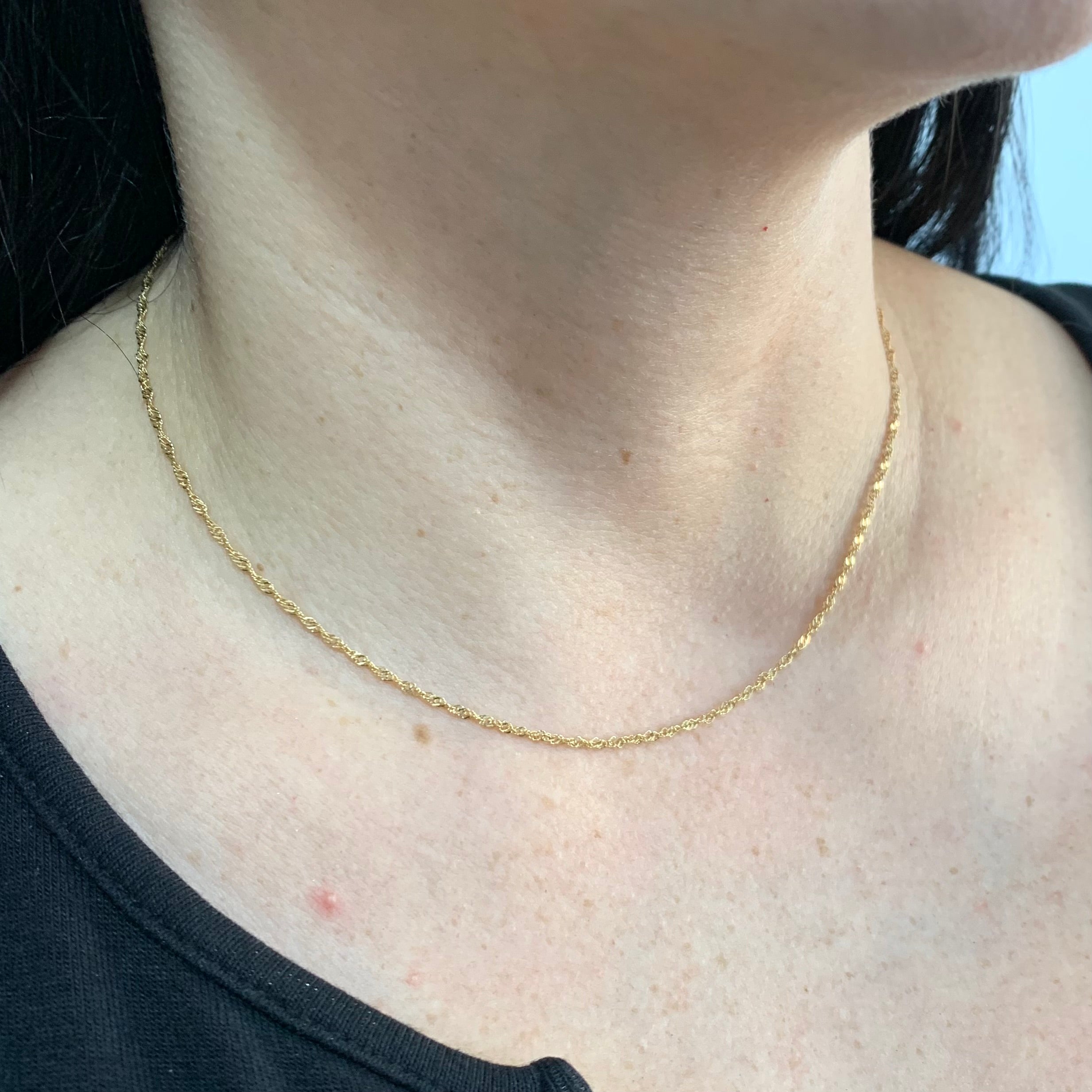 CADENA ITALY SINGAPUR ORO AMARILLO 18K +3 / 1,95 GR / 1,6 MM / 40 CM