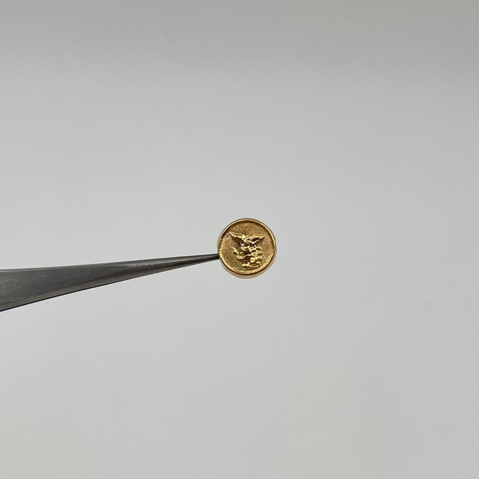 HERRAJE SAN MIGUEL ARCANGEL  ORO AMARILLO 18K 0,36 GR / 0,8 CM
