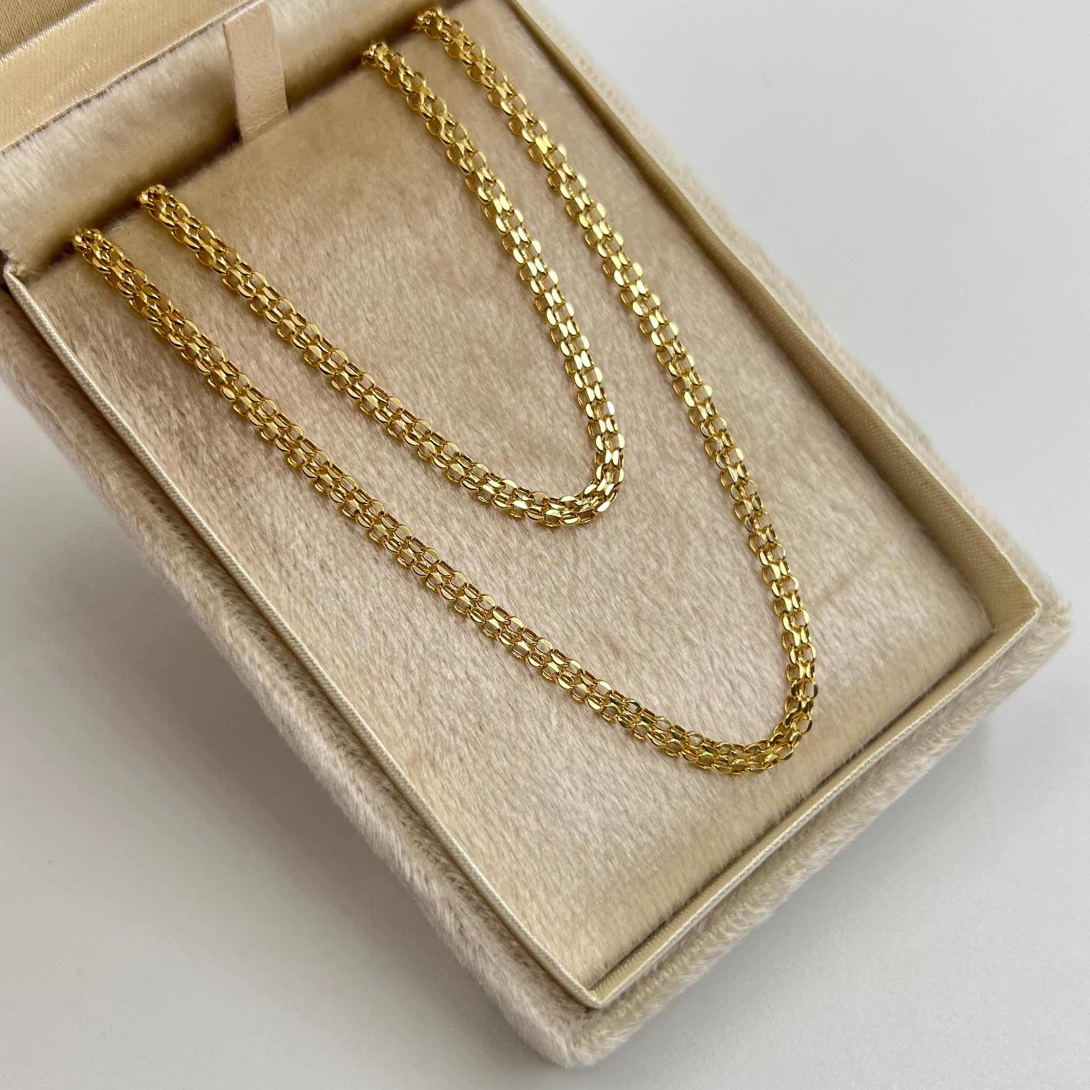 CADENA ITALY CHINA  ORO AMARILLO 18K +3 / 2,9 GR / 2,8 MM / 45 CM