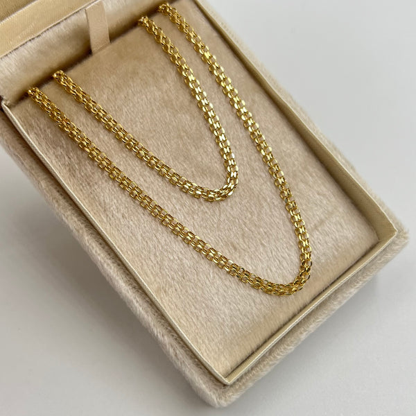 CADENA ITALY CHINA  ORO AMARILLO 18K +3 / 2,9 GR / 2,8 MM / 45 CM