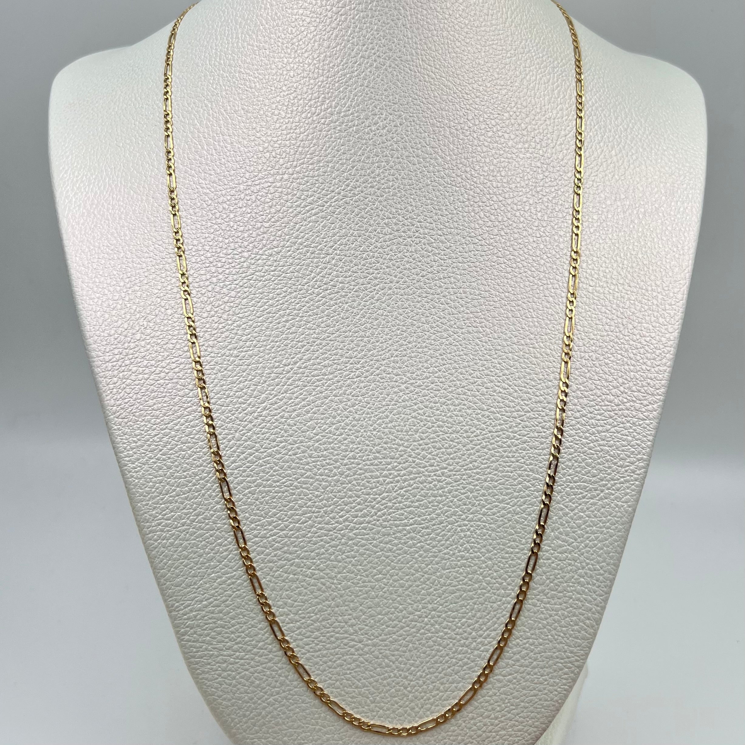 CADENA ITALY FIGARO 3X1 ORO AMARILLO 18K +3 / 2,94 GR / 2,3 MM / 60 CM