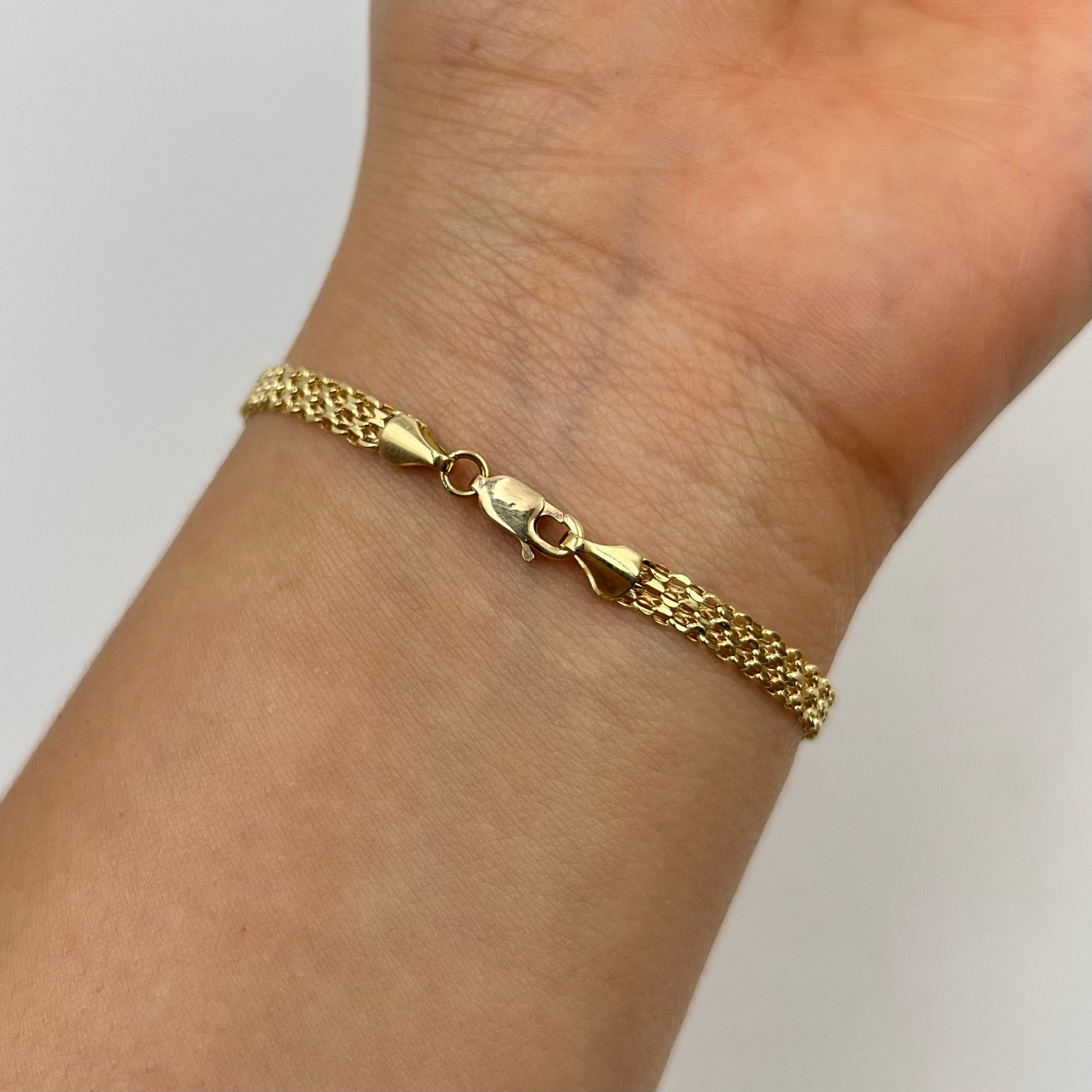 PULSO ITALY CHINO  ORO AMARILLO 18K +3 / 2,42 GR / 4 MM / 19 CM