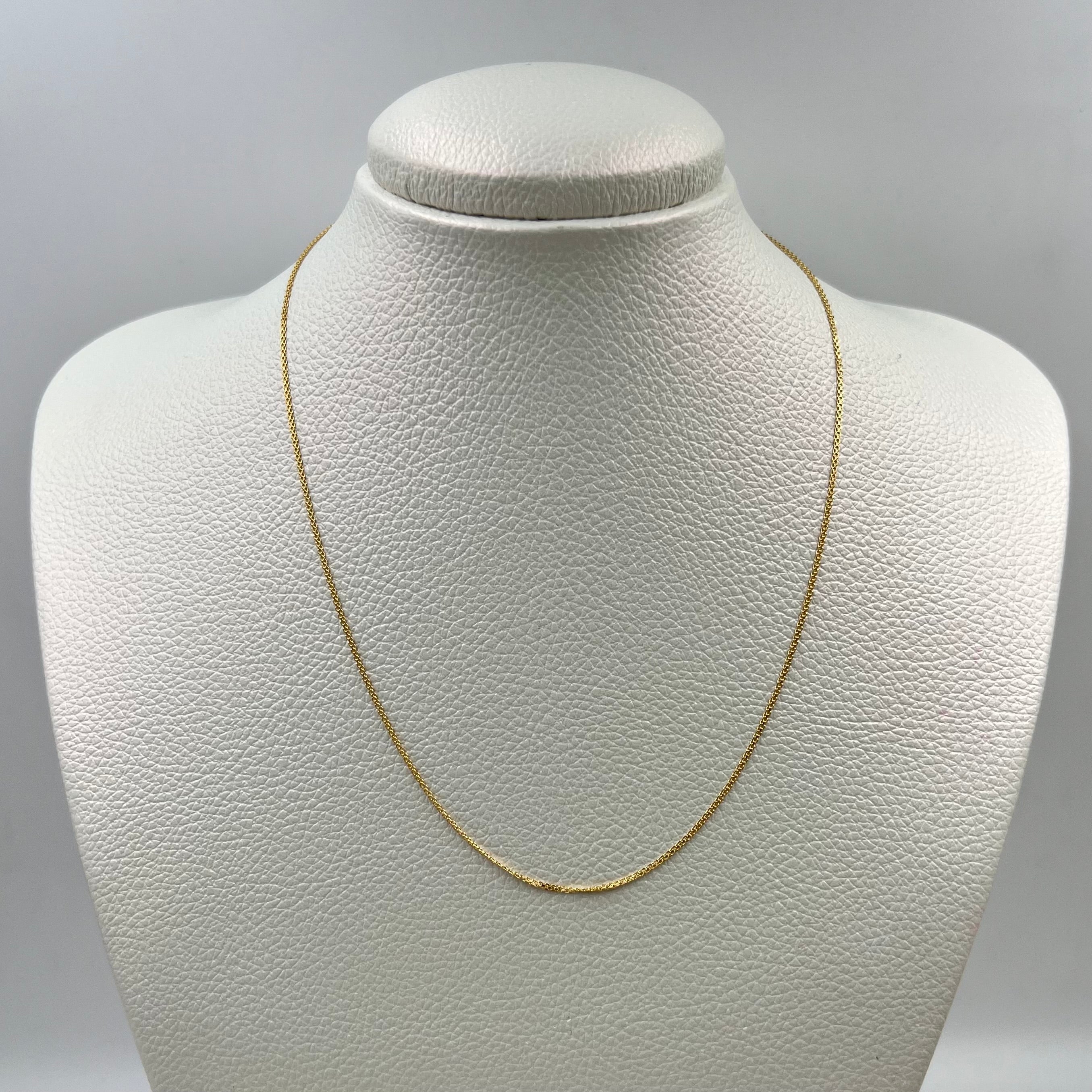 CADENA ITALY CHINA  ORO AMARILLO 18K +3 / 1,42 GR / 1,1 MM / 40 CM