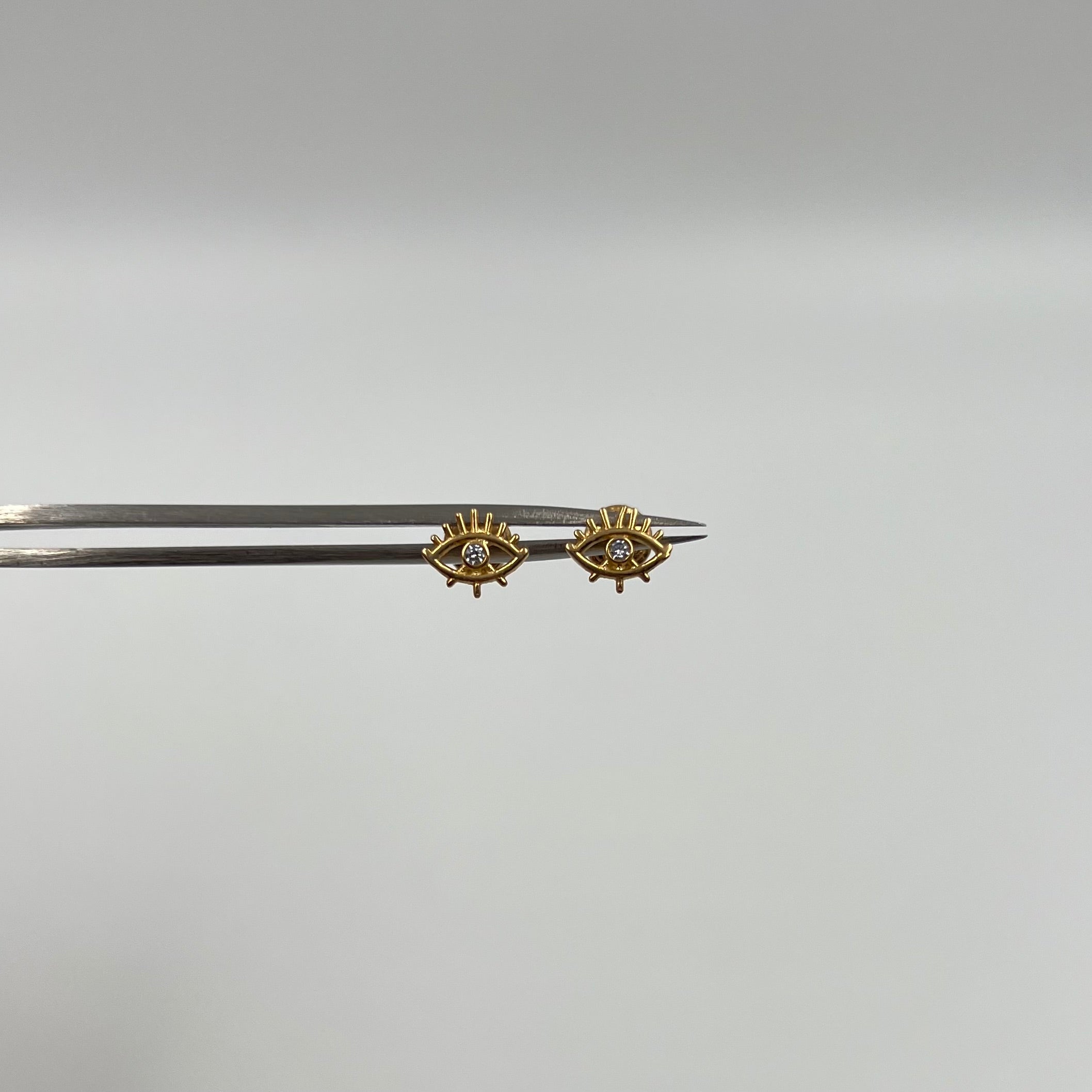 TOPOS OJO TURCO  ORO AMARILLO 18K 0,86 GR / 8 MM