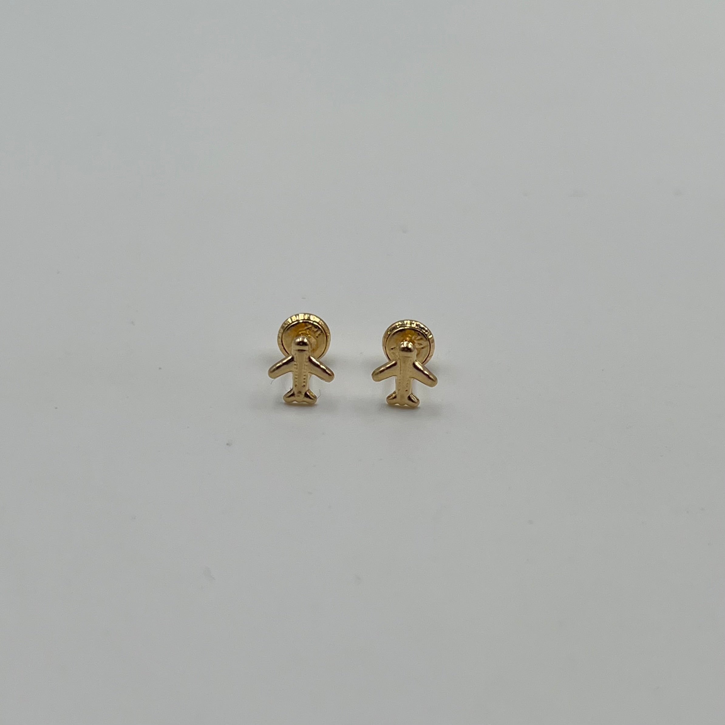 TOPOS AVION ORO AMARILLO 18K 0,51 GR / 6,5 MM