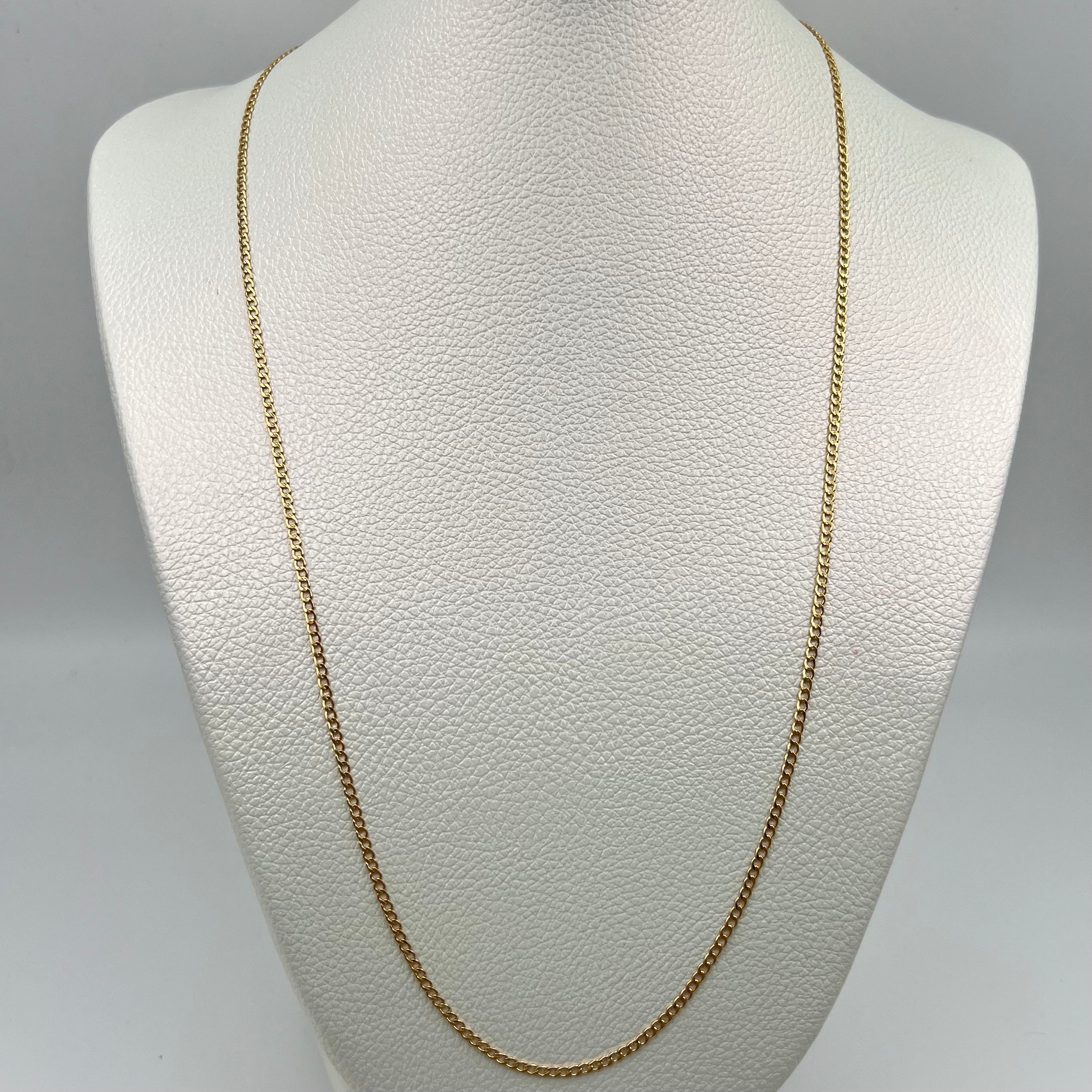 CADENA ITALY MINI CUBANA ORO AMARILLO 18K +3 / 2,06 GR / 2,1 MM / 60 CM