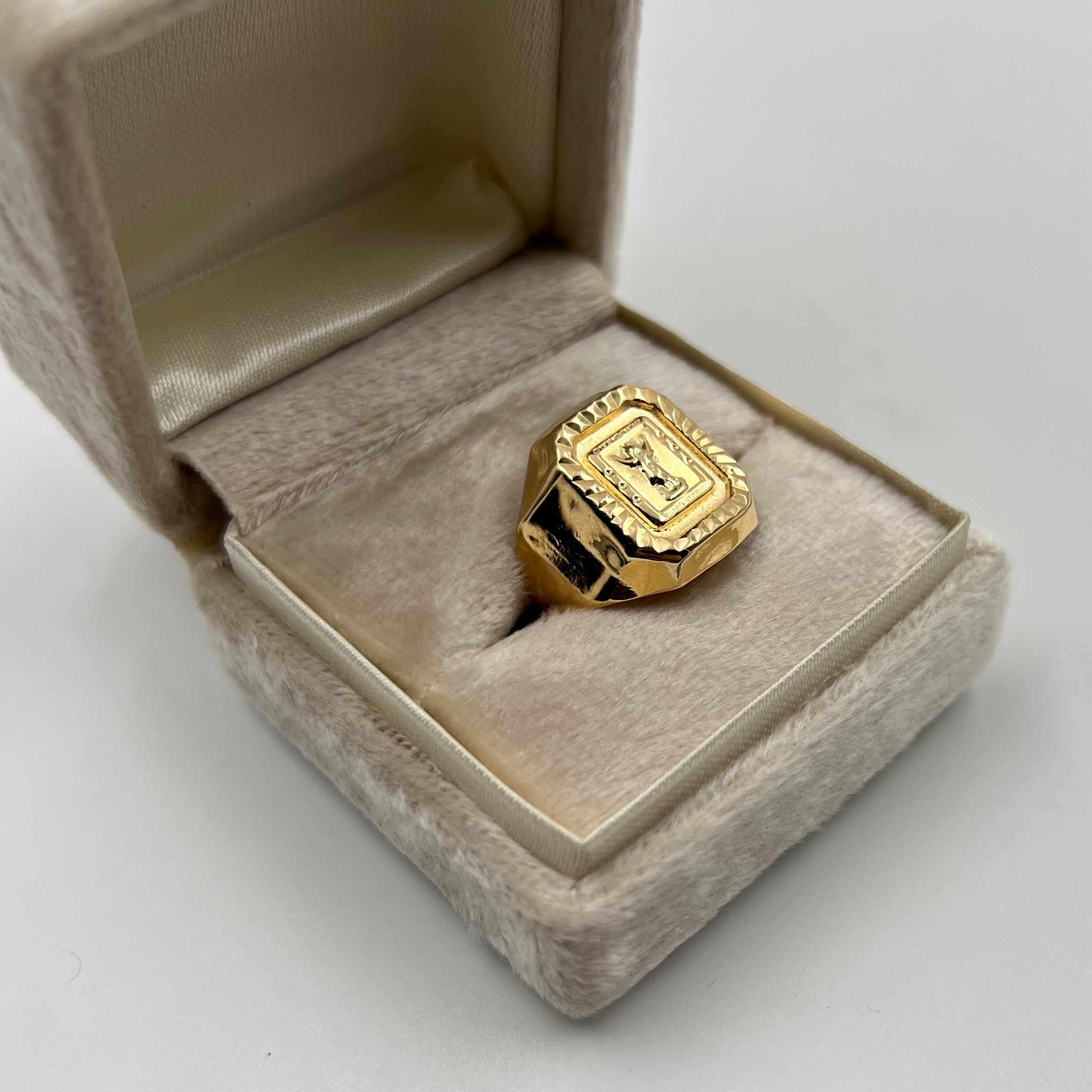 ANILLO DIVINI NIÑO ORO AMARILLO 18K / TALLA 9 / 3,78 GR / 18 MM