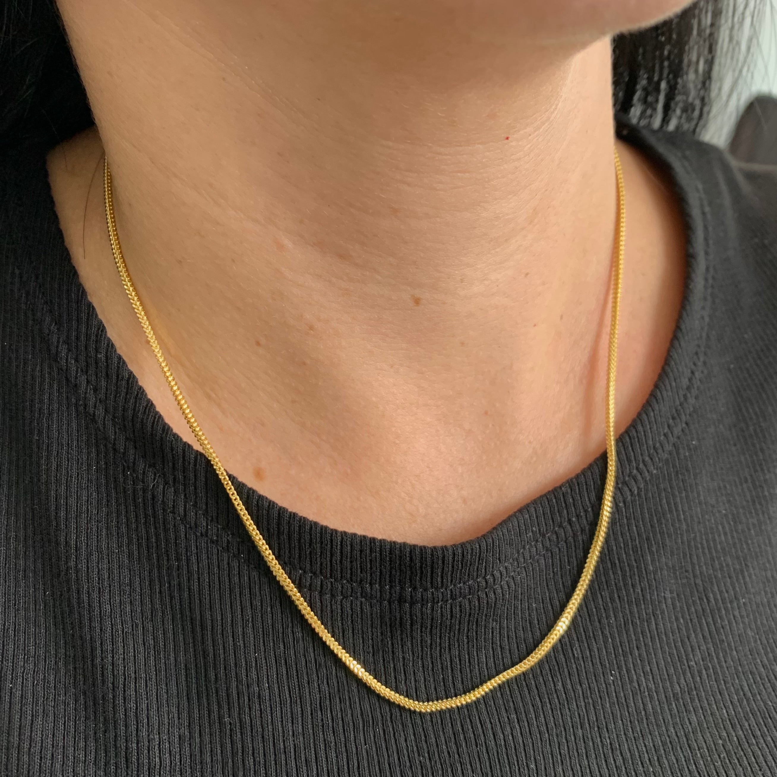 CADENA ITALY FRANCO ORO AMARILLO 18K +4 / 3,45 GR / 1,5 MM / 45 CM
