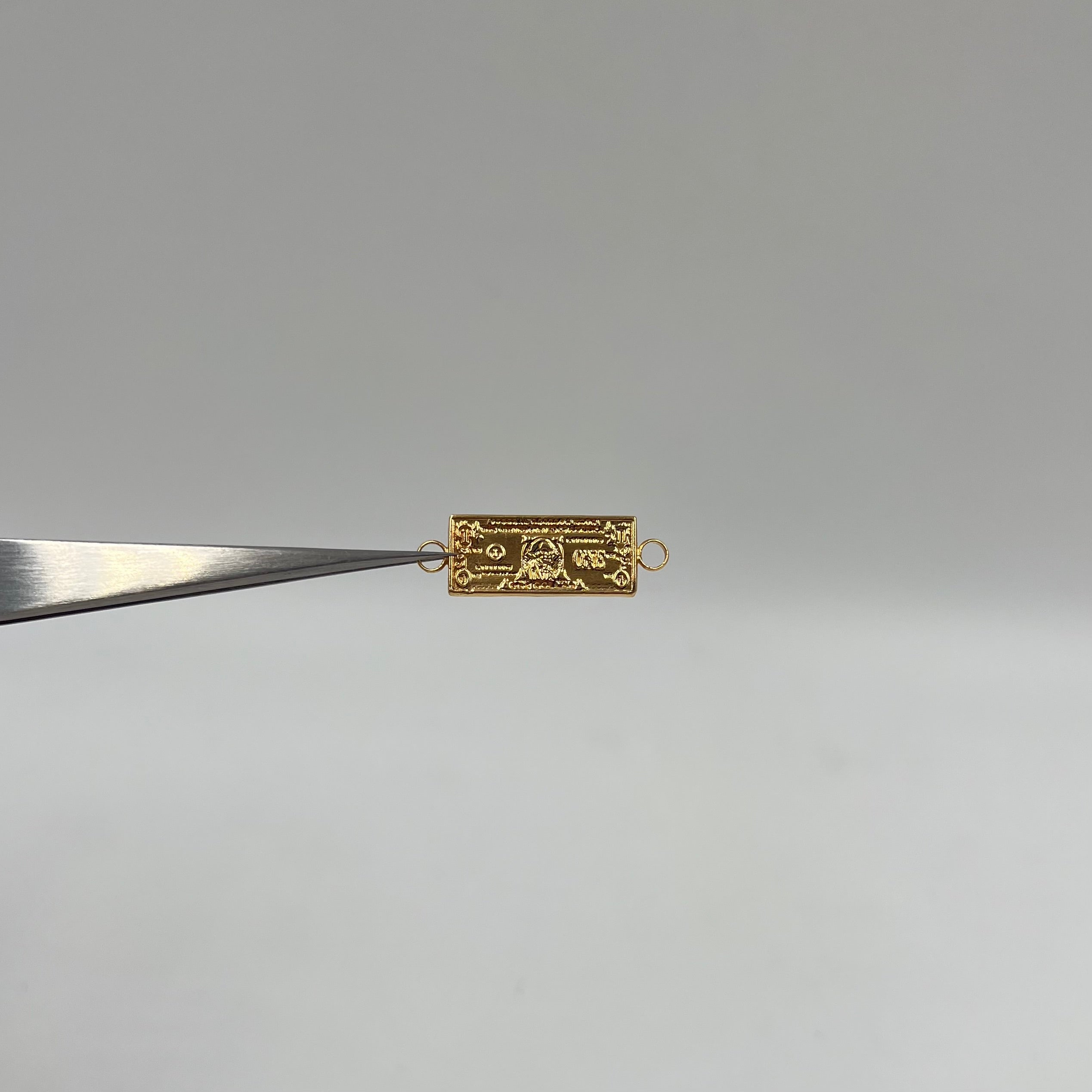 HERRAJE DOLAR ORO AMARILLO 18K 1 GR / 2,7 CM