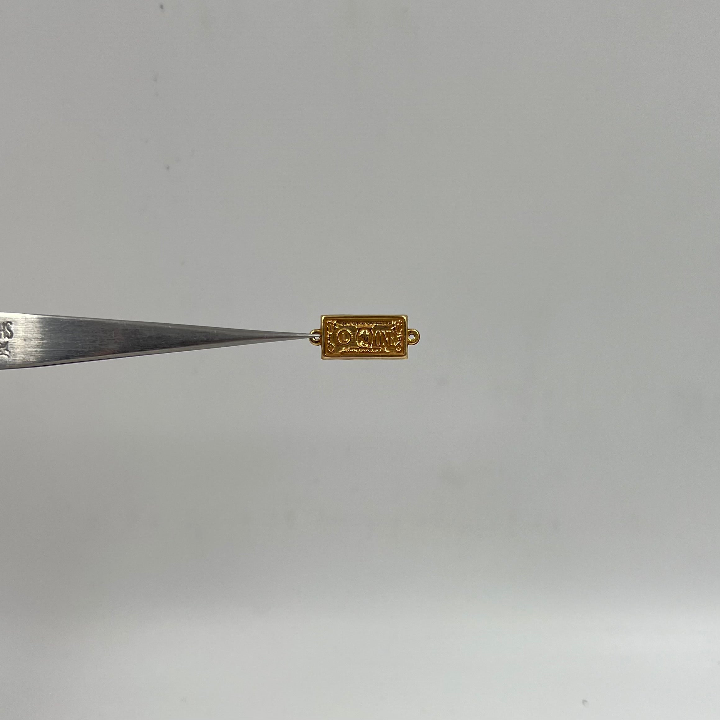 HERRAJE DOLAR  ORO AMARILLO 18K 0,85 GR / 1,9 CM