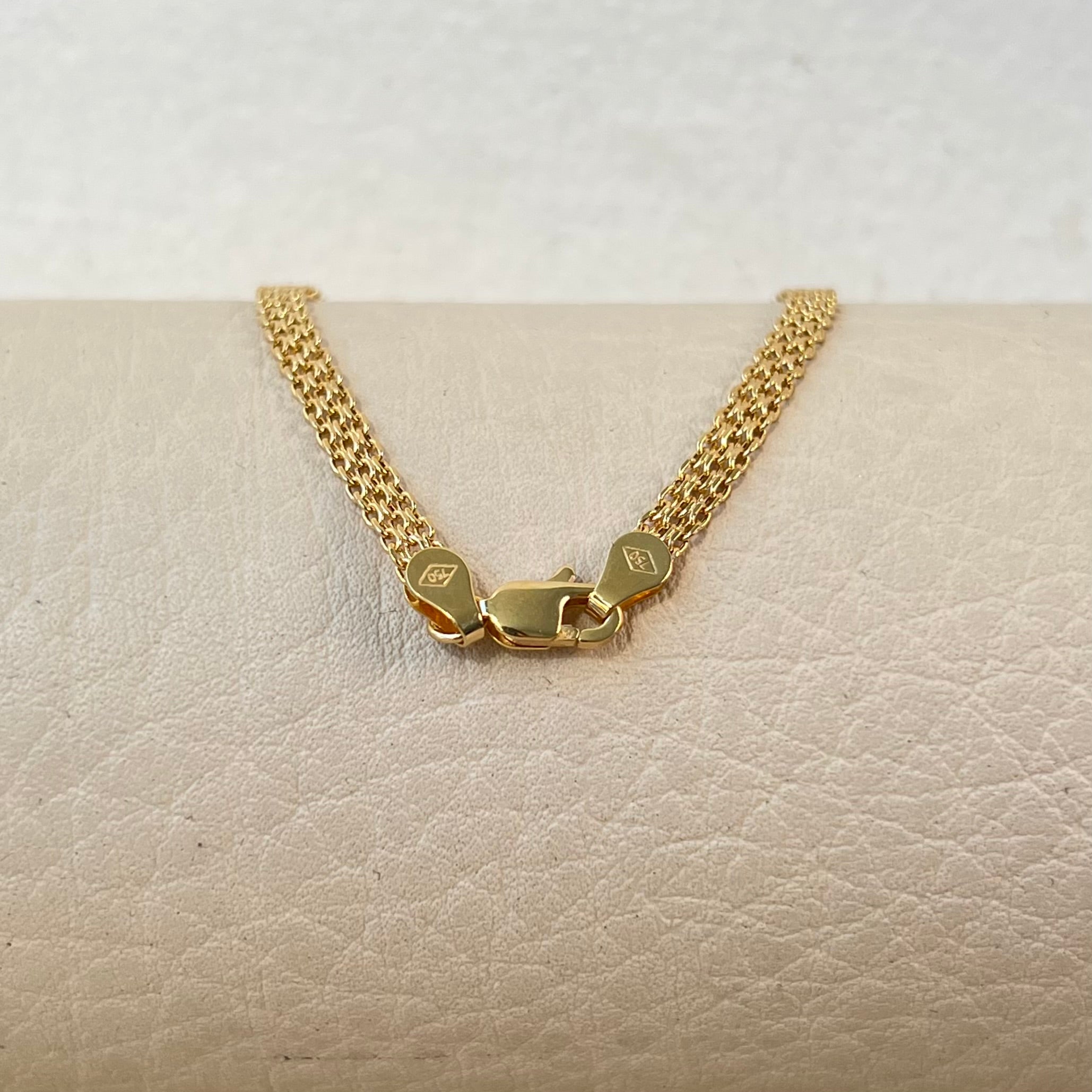 PULSO ITALY CHINO  ORO AMARILLO 18K +3 / 2,3 GR / 3,4 MM / 19 CM