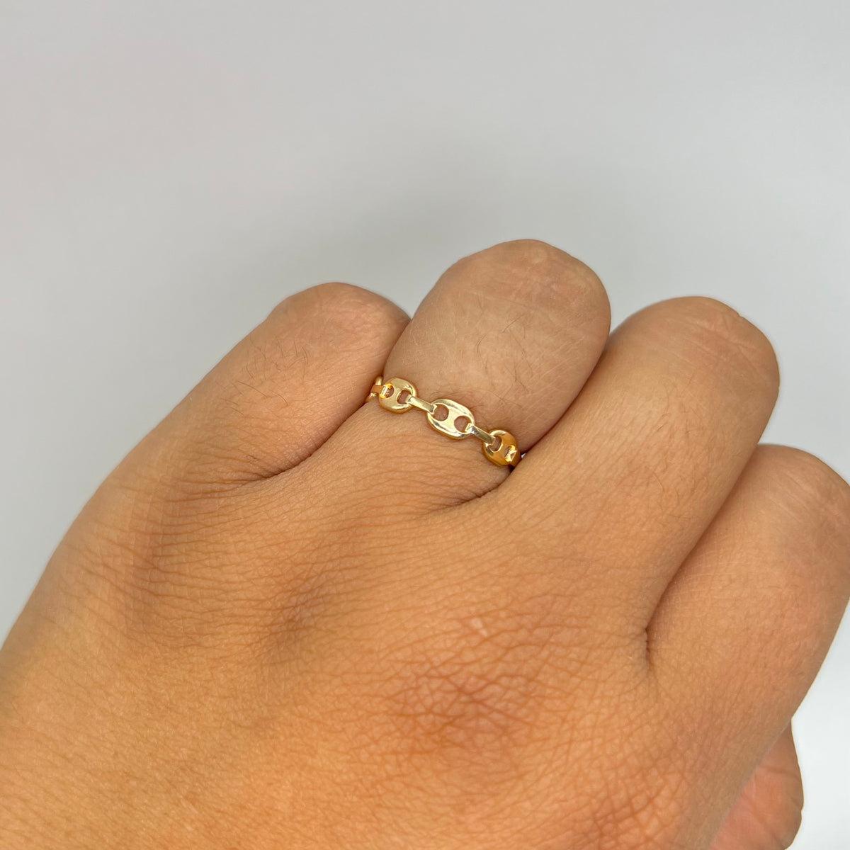 ANILLO TIPO GC ORO AMARILLO 18K / TALLA 6 3/4 / 1,20 GR / 3 MM