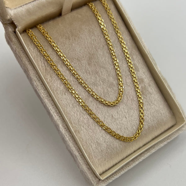 CADENA ITALY CHINA  ORO AMARILLO 18K +3 / 3,06 GR / 2,5 MM / 45 CM