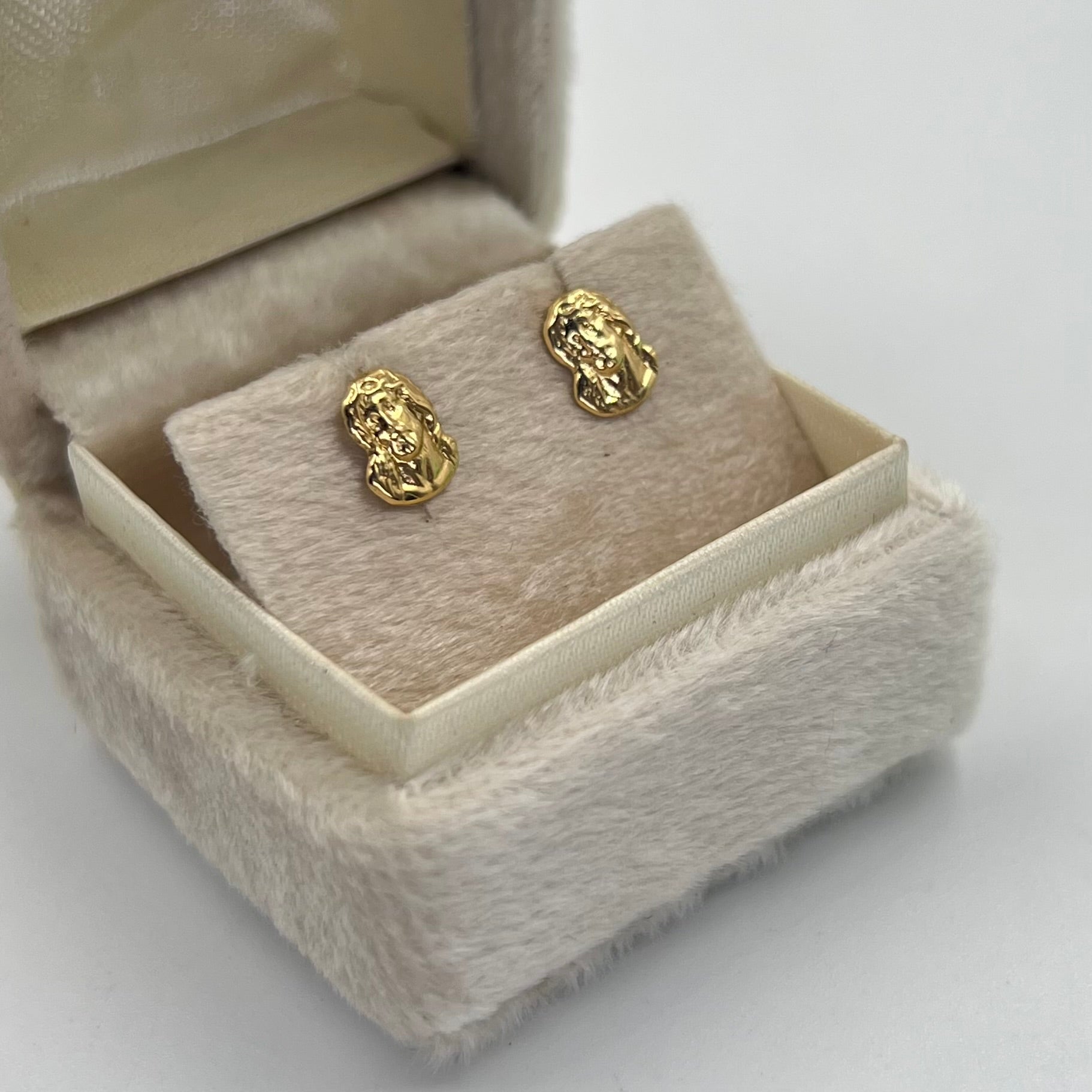 TOPOS ROSTRO DE JESUS  ORO AMARILLO 18K 0,7 GR / 6 MM