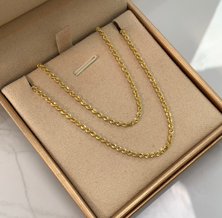 CADENA ITALY LAZO ORO AMARILLO 18K +3 / 2,5 GR / 2,15 MM / 60 CM