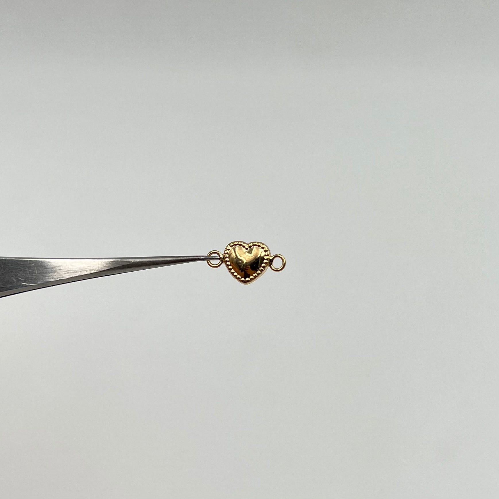 HERRAJE CORAZON  ORO AMARILLO 18K 0,28 GR / 1,3 CM