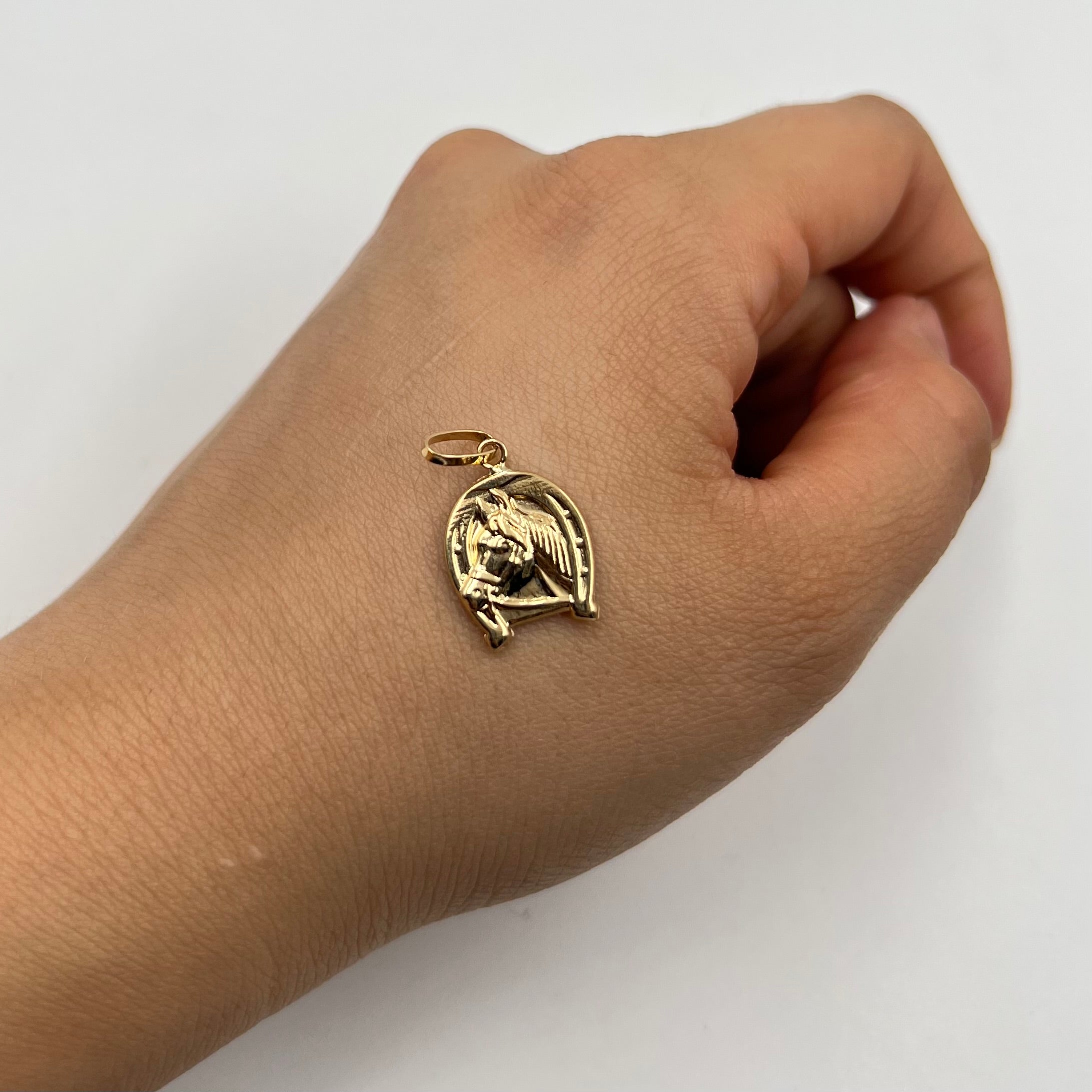 DIJE HERRADURA CABALLO ORO AMARILLO 18K 0,75 GR / 13 MM / 1,8 CM