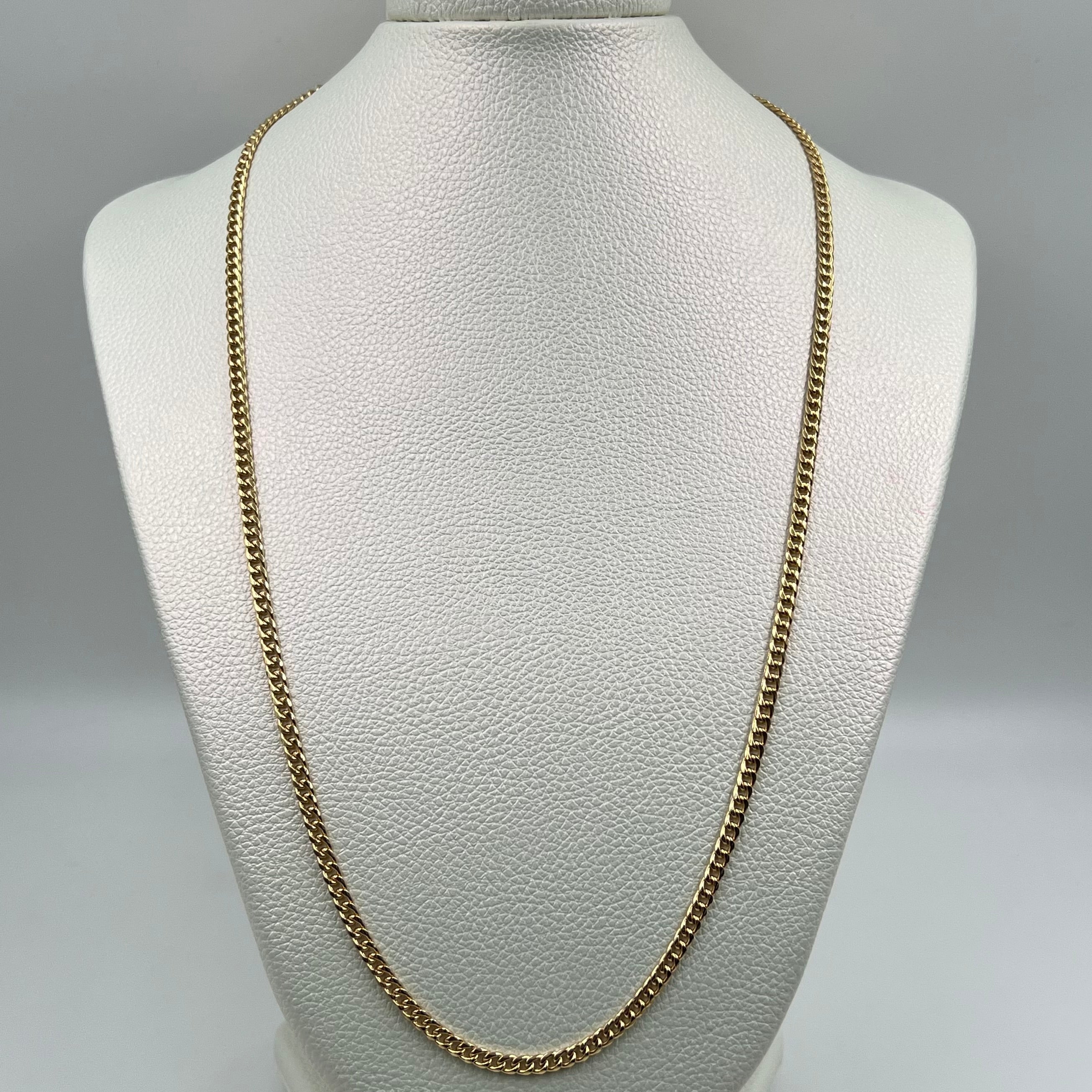 CADENA ITALY CUBANA ORO AMARILLO 18K +1 / 10,1 GR / 3,6 MM / 60 CM