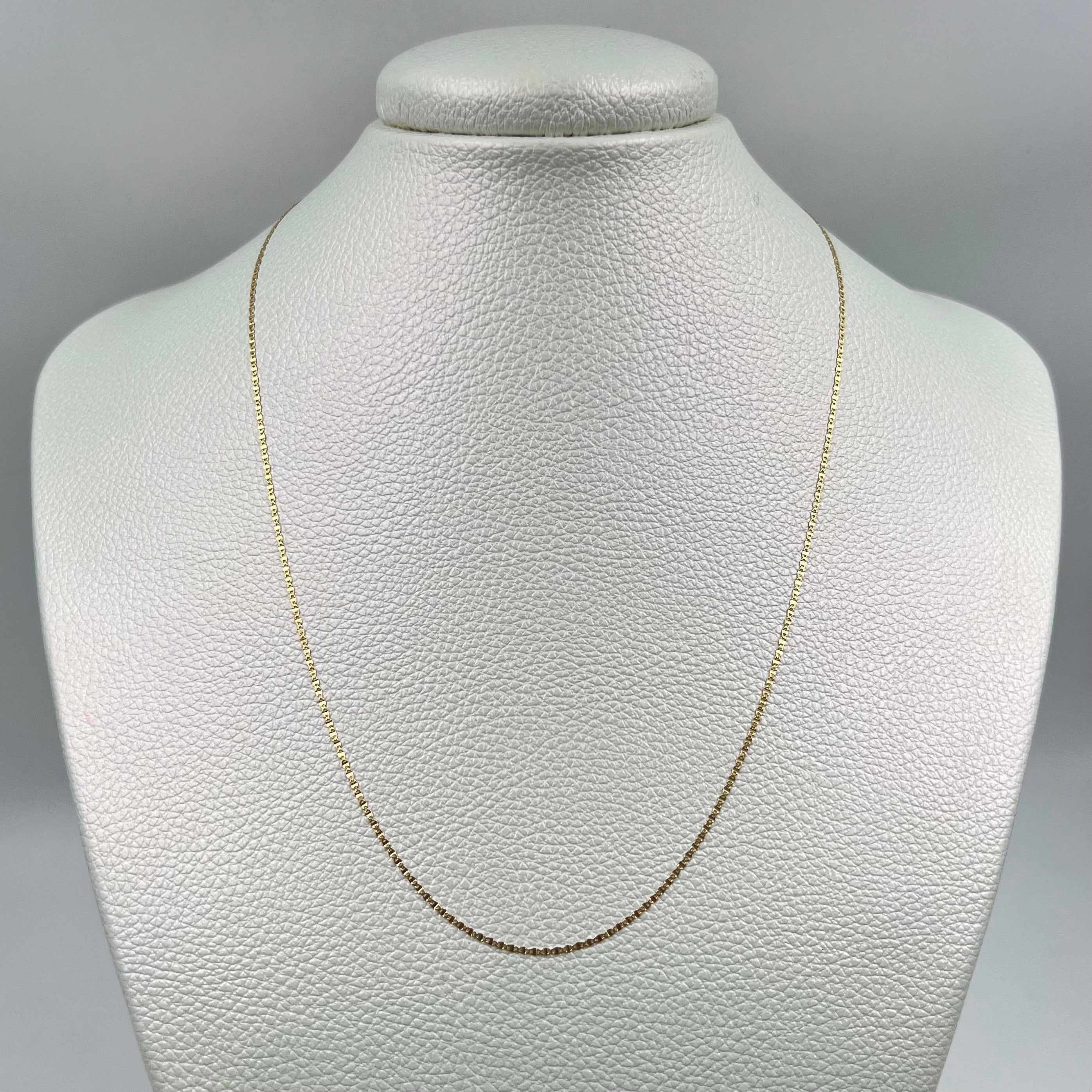 CADENA ITALY ESCALERA  ORO AMARILLO 18K +3 / 1,11 GR / 1,1 MM / 45 CM