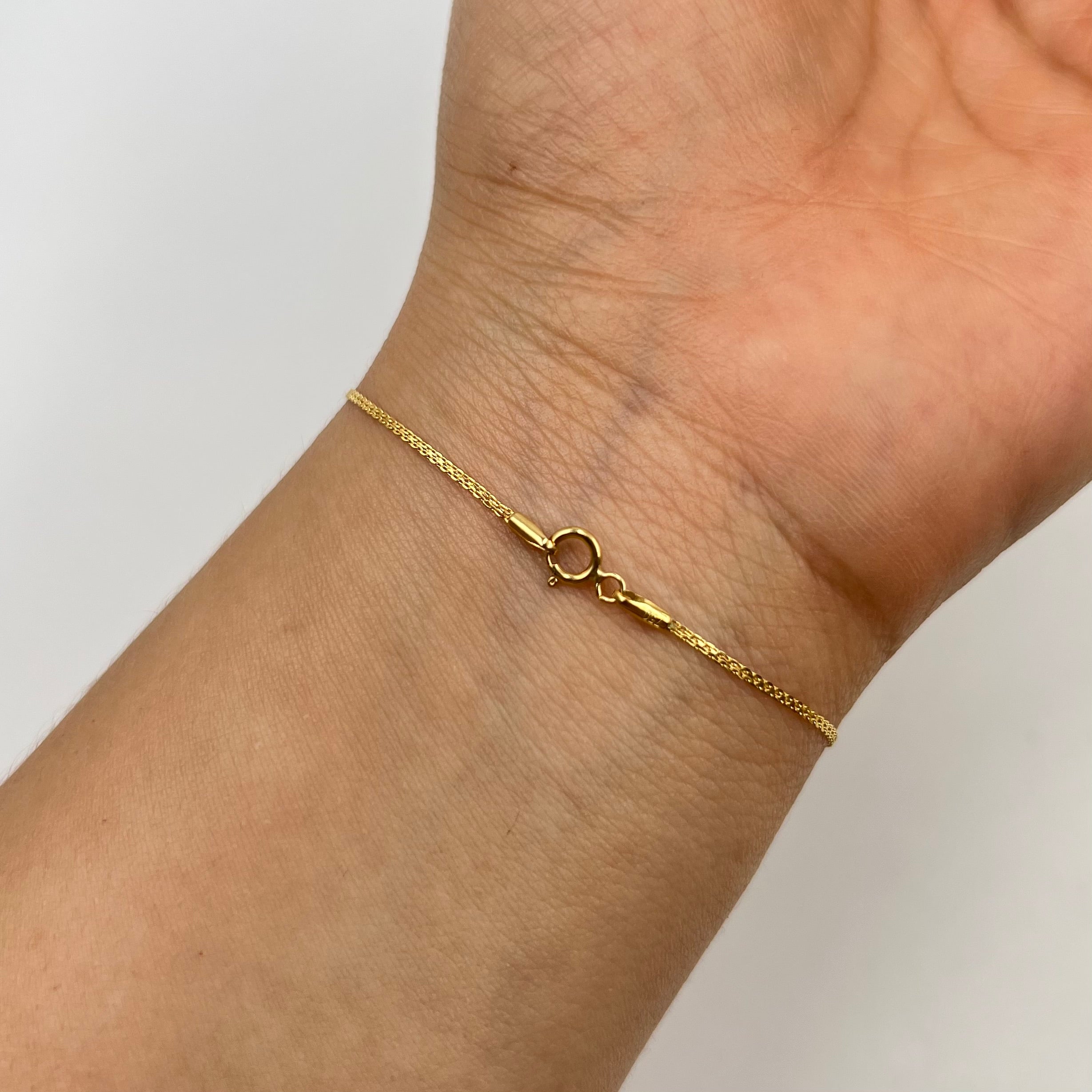 PULSO ITALY CHINO  ORO AMARILLO 18K +3 / 0,7 GR / 1 MM / 17 CM