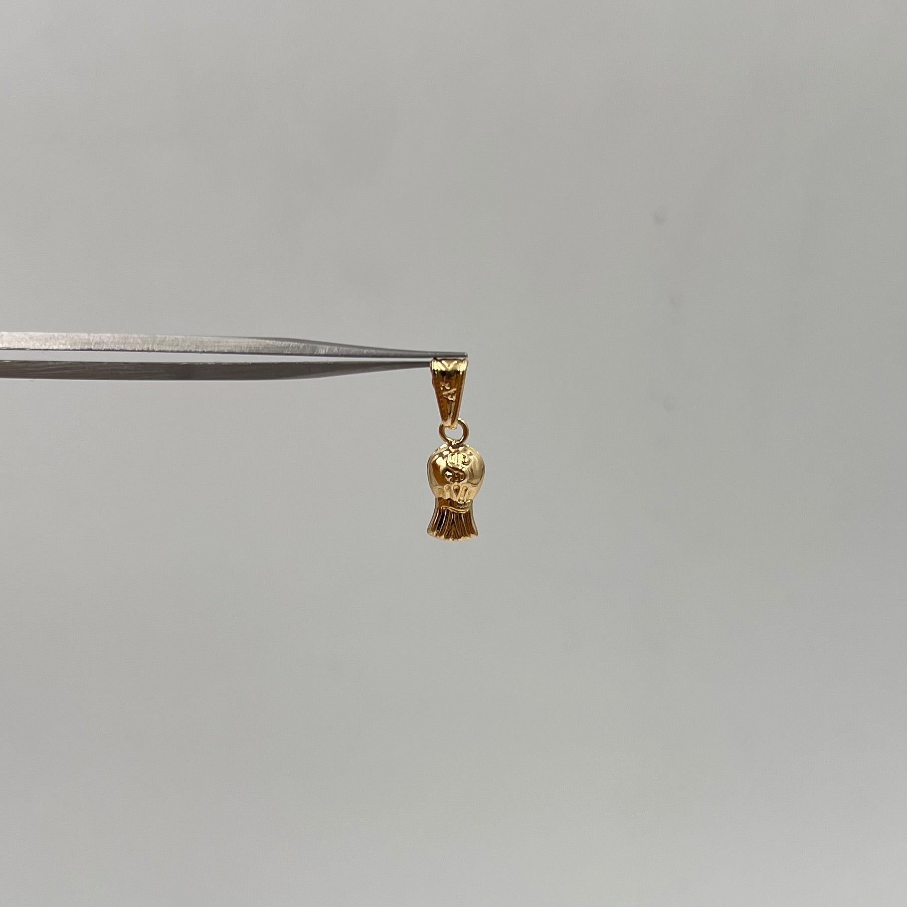 DIJE BOLSA DE DINERO  ORO AMARILLO 18K 0,4 GR / 5 MM / 1,3 CM