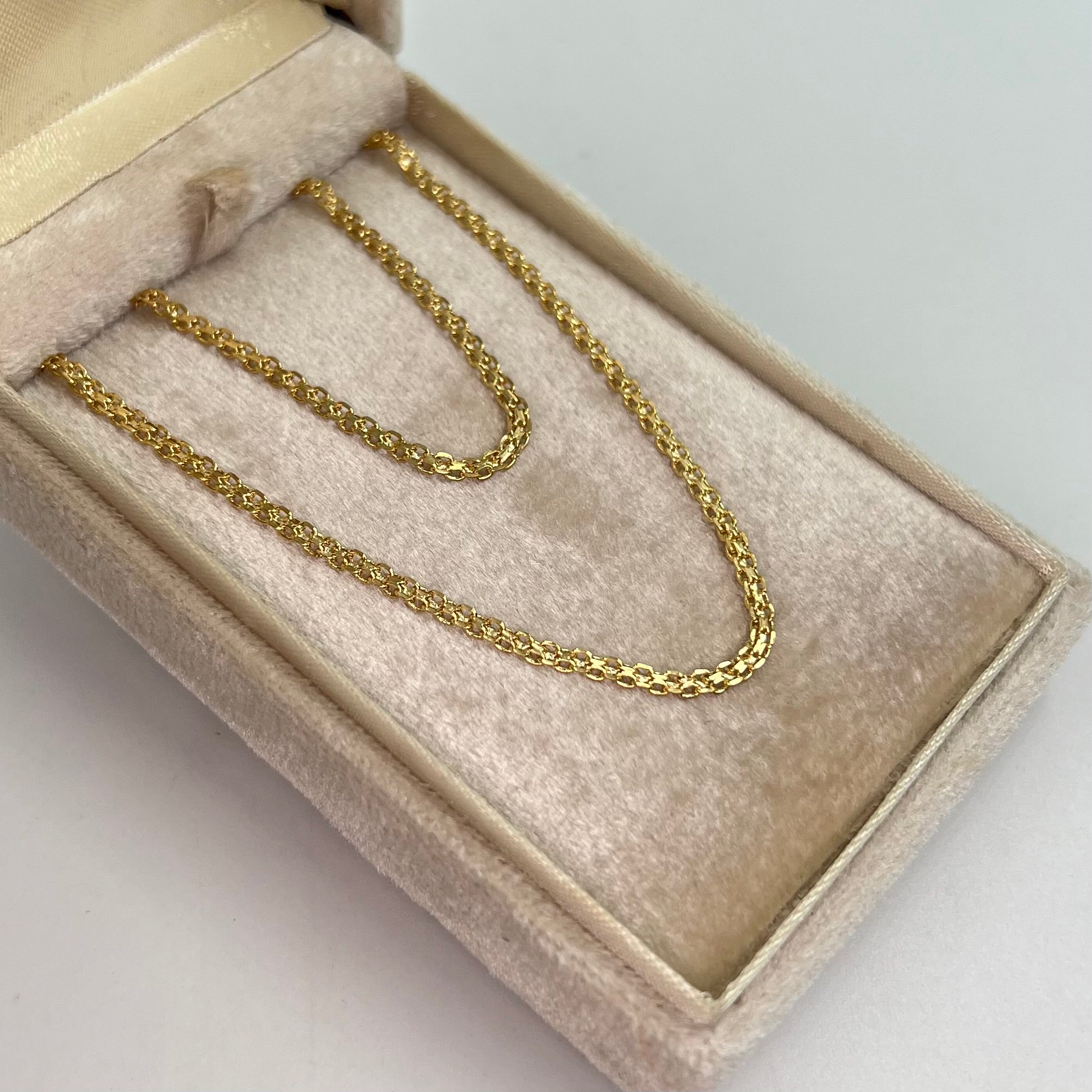 CADENA ITALY CHINA ORO AMARILLO 18K +1 / 2,53 GR / 2,3 MM / 45 CM