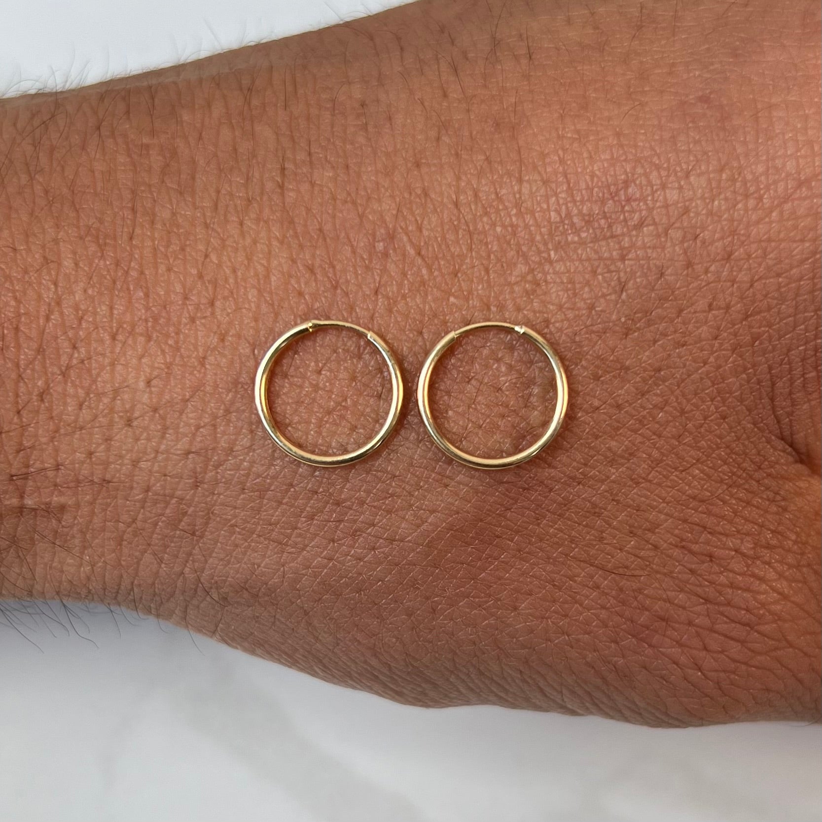 CANDONGA LISA ORO AMARILLO 18K 0,5 GR / 1,2 CM