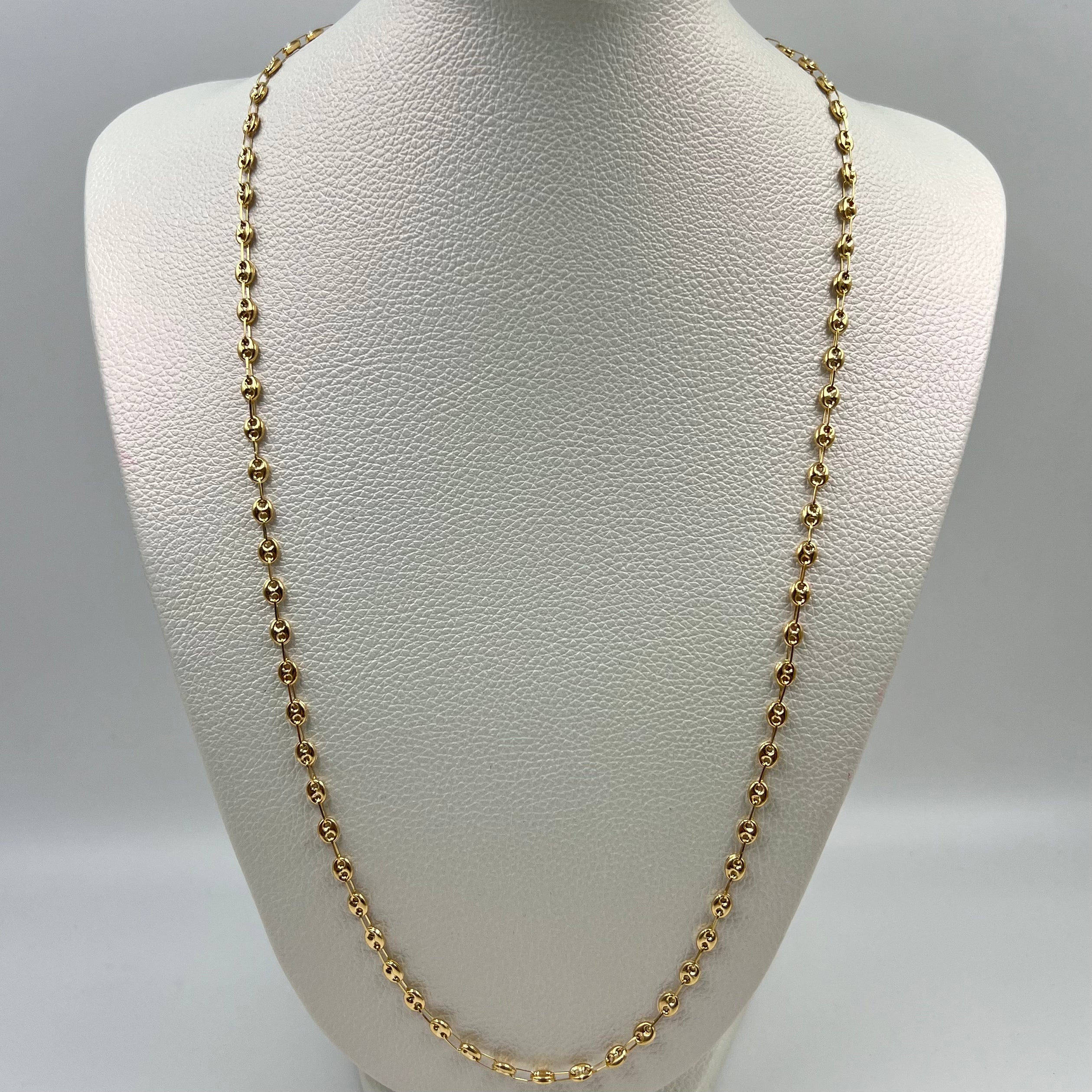 CADENA GC REAZA ITALY  ORO AMARILLO 18K 7,69 GR / 4 MM / 62 CM