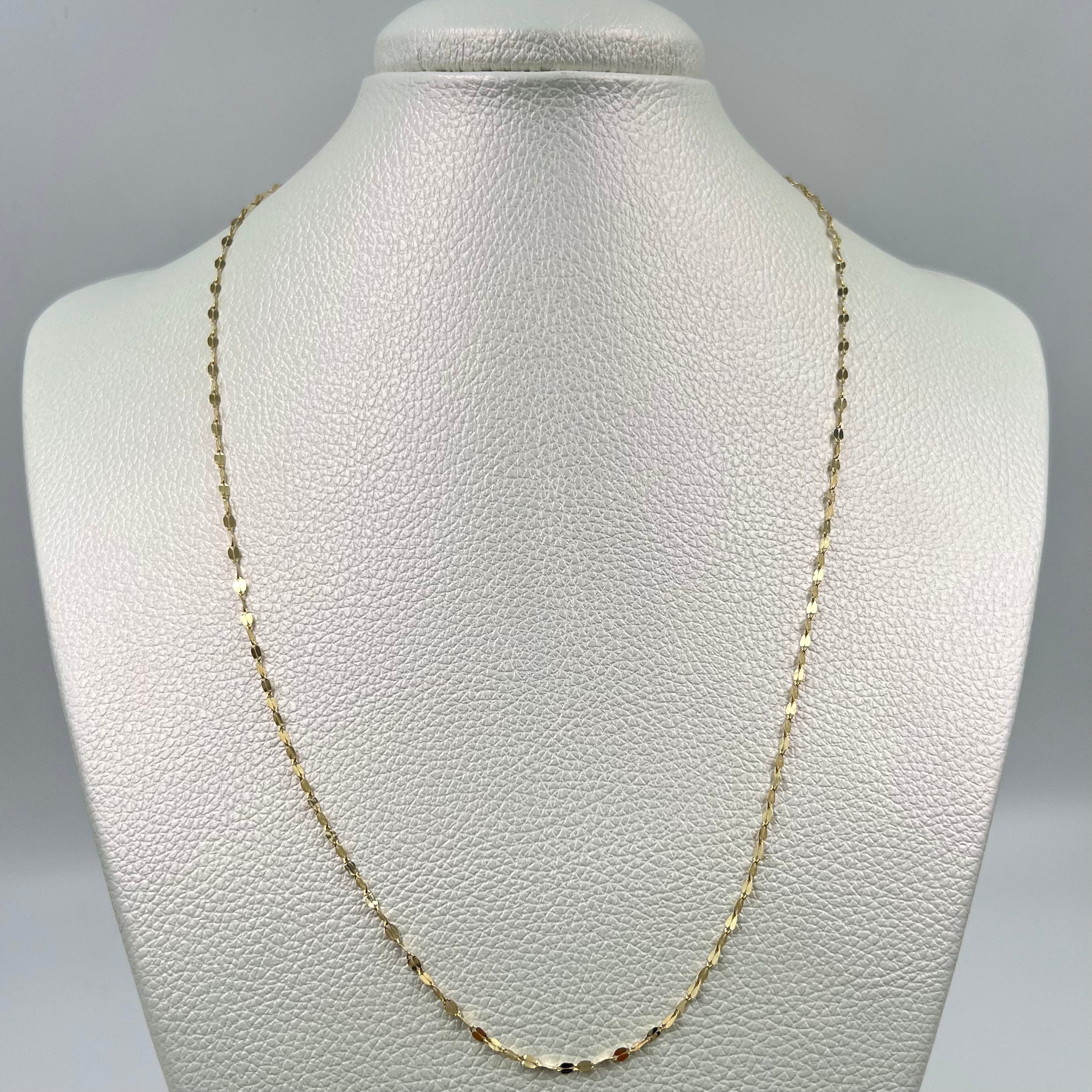 CADENA ITALY FLOR ESPEJO +3 / 1,3 GR / 1,87 MM / 50 CM