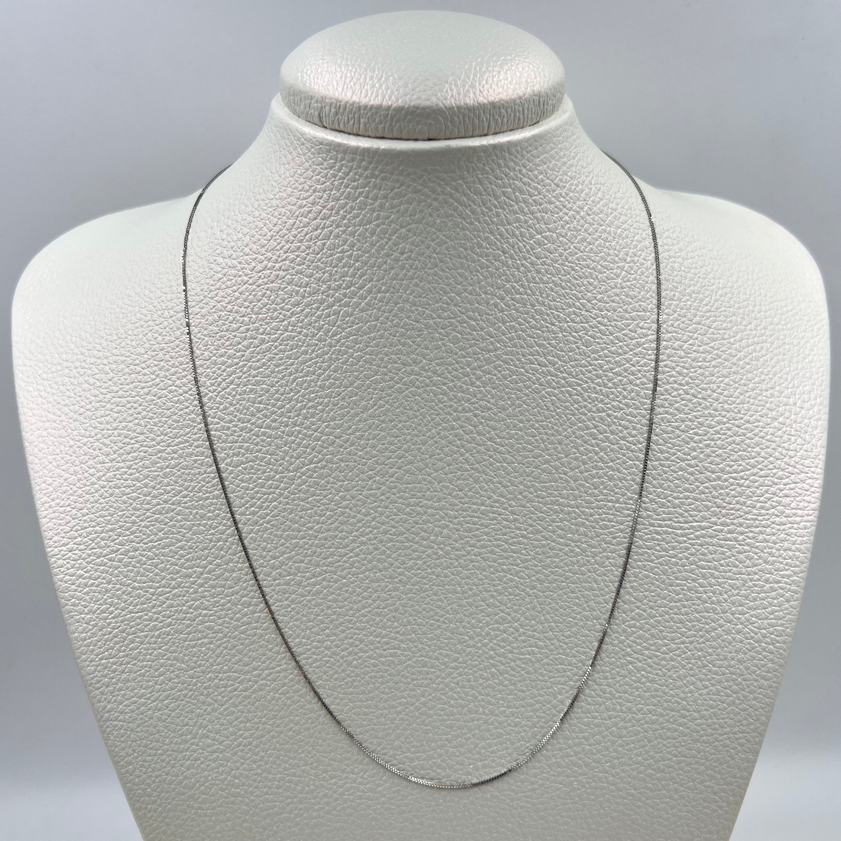 CADENA ITALY VENECIANA ORO BLANCO 18K +3 / 1,6 GR / 0,5 MM / 45 CM