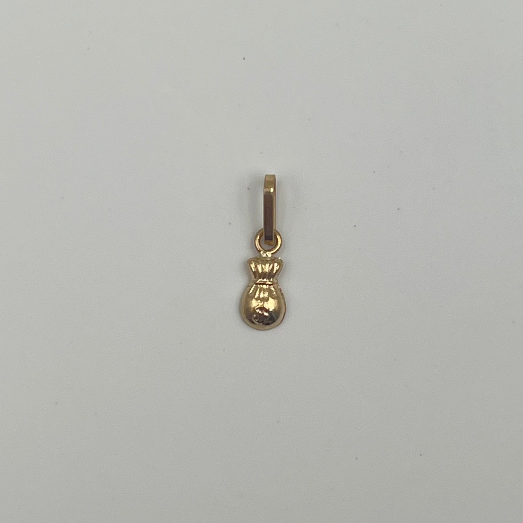 DIJE BOLSA DE DINERO  ORO AMARILLO 18K 0,25 GR / 4 MM / 1 CM