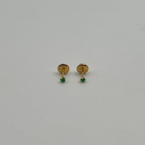 TOPOS PIEDRA ESMERALDA ORO AMARILLO 18K 0,4 GR / 2.2 MM 0.12 CT (JOYA)